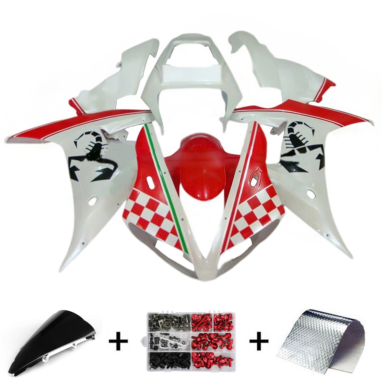 Yamaha YZF 1000 R1 2002-2003 Fairing Kit Bodywork Plastic ABS