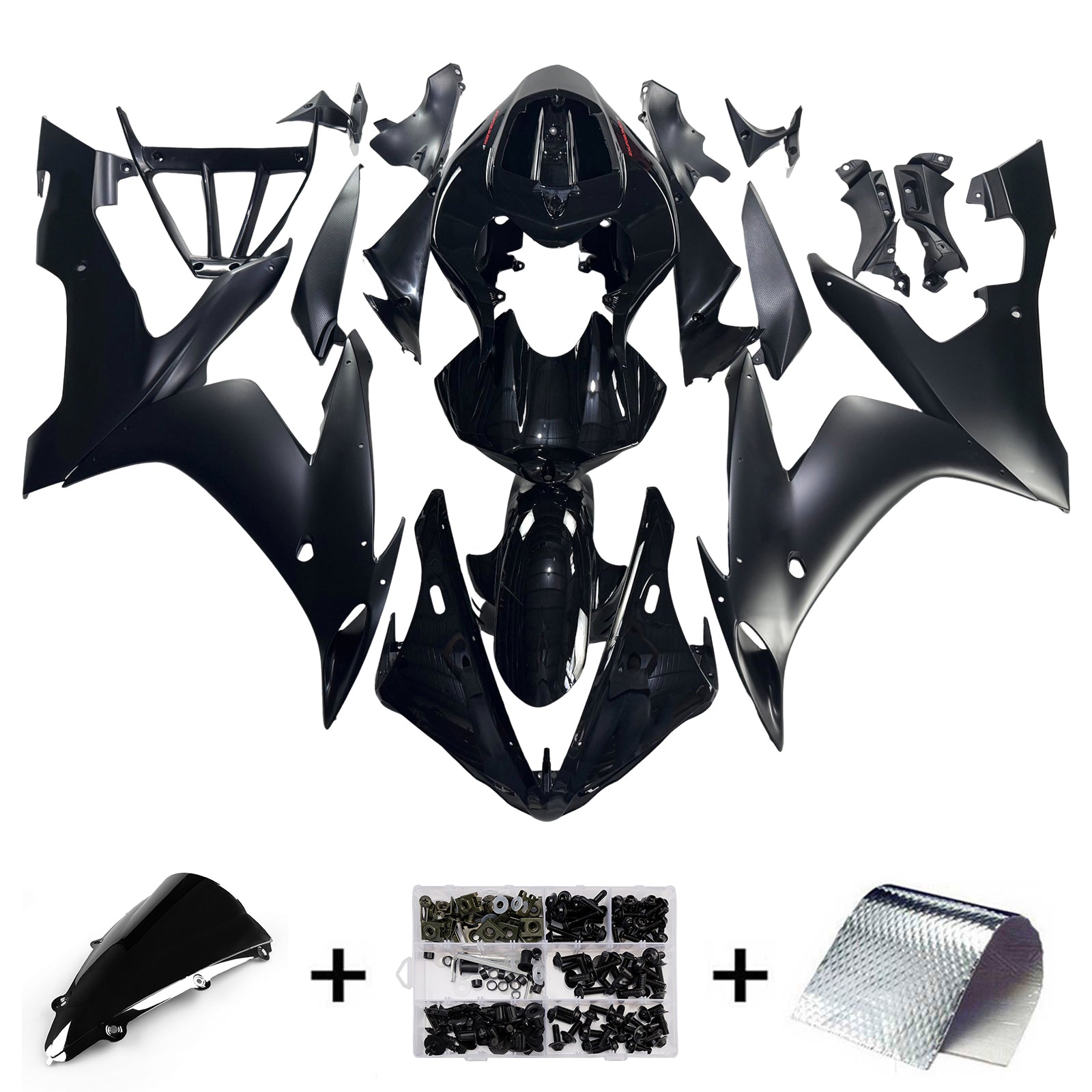 Fairings 2004-2006 Yamaha YZF-R1 Contrast Black R1 Generic