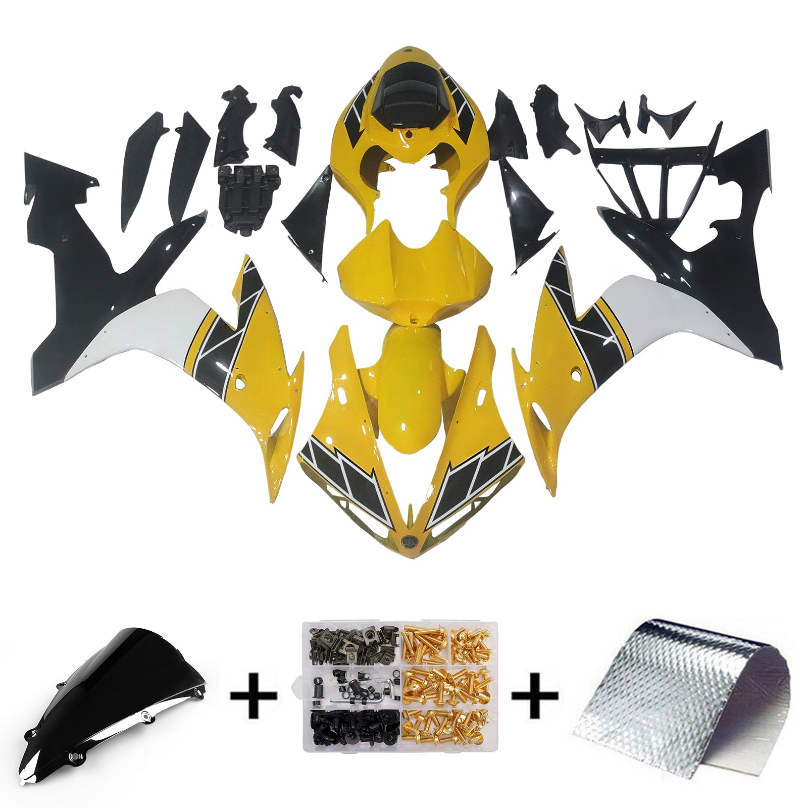 Injection Fairing Kit Bodywork Plastic ABS fit For Yamaha YZF 1000 R1 2004-2006