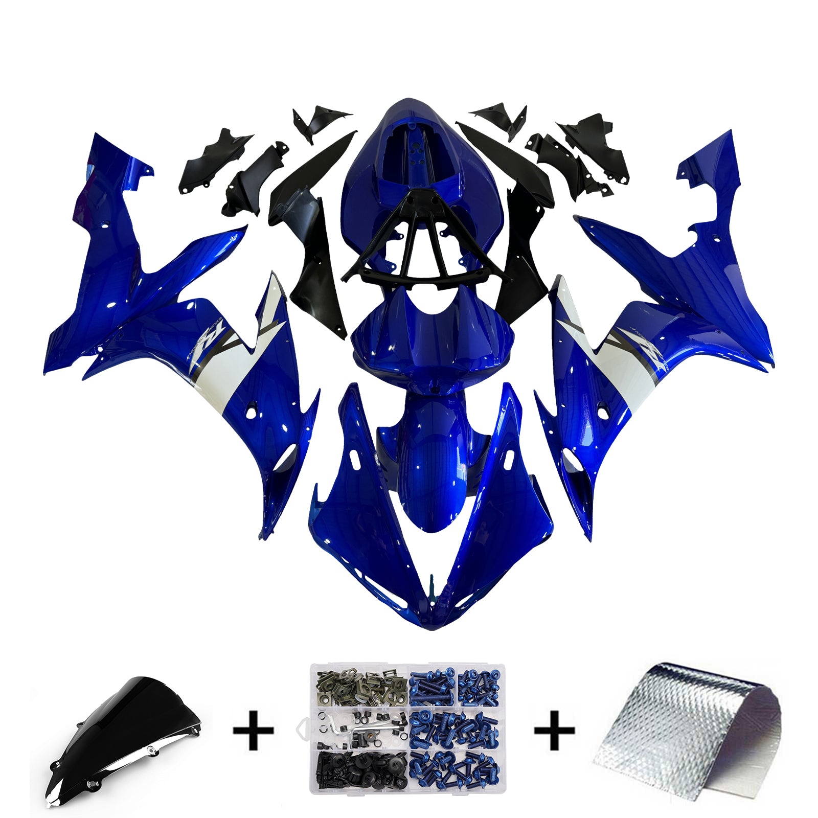 Fairings 2004-2006 Yamaha YZF-R1 Blue White R1  Generic