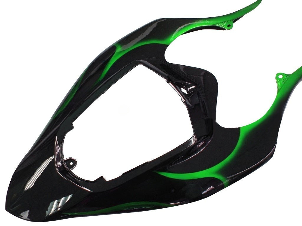 Carenados 2004-2006 Yamaha YZF-R1 Negro y Verde Flame R1 Genérico