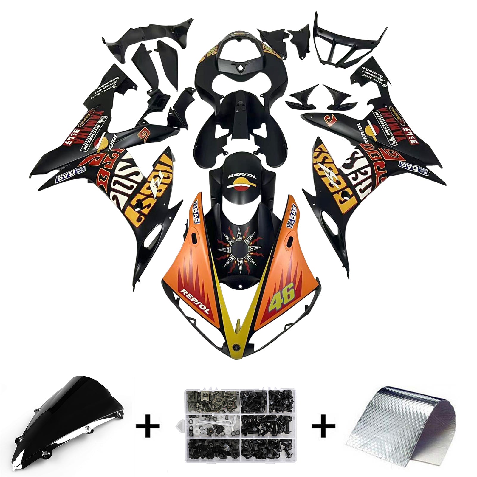 Fairings 2004-2006 Yamaha YZF-R1 Multi-Color Repsol