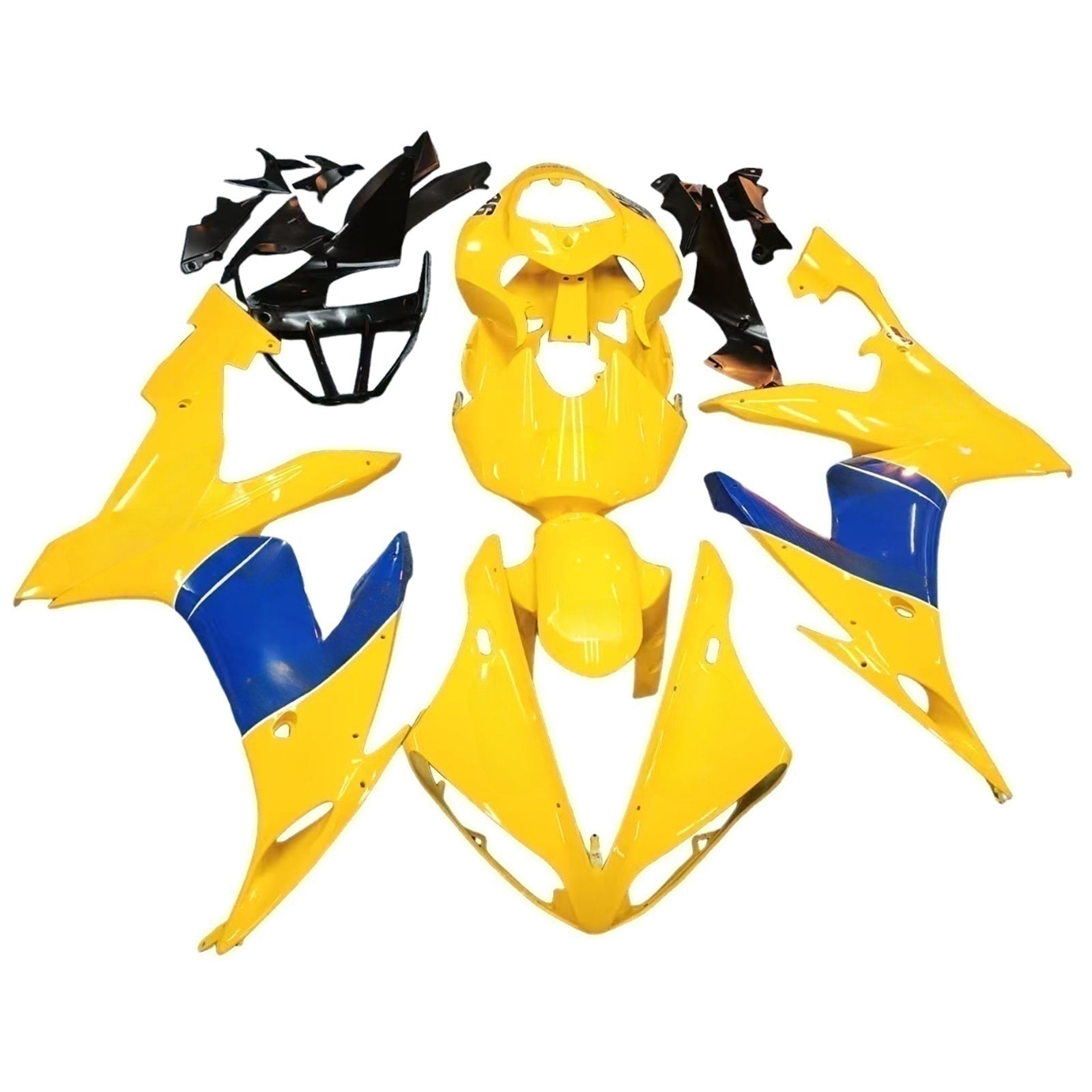 Fairings 2004-2006 Yamaha YZF-R1 Yellow Blue Camel  Generic