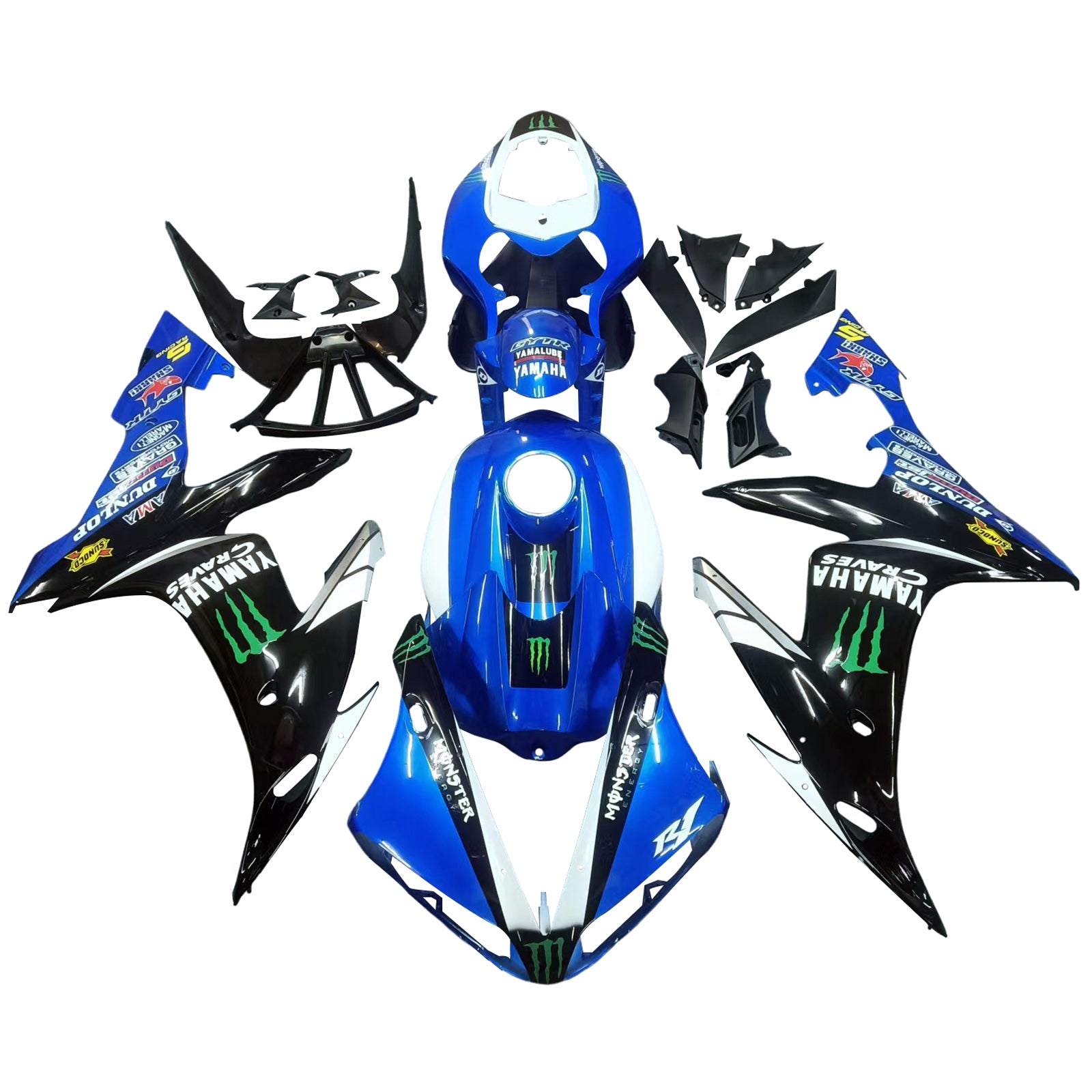 Yamaha YZF 1000 R1 2004-2006 Kit Carenado Carrocería Plástico ABS