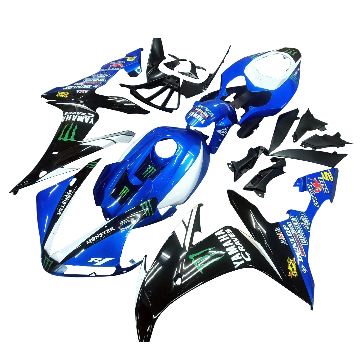 Yamaha YZF 1000 R1 2004-2006 Kit Carenado Carrocería Plástico ABS