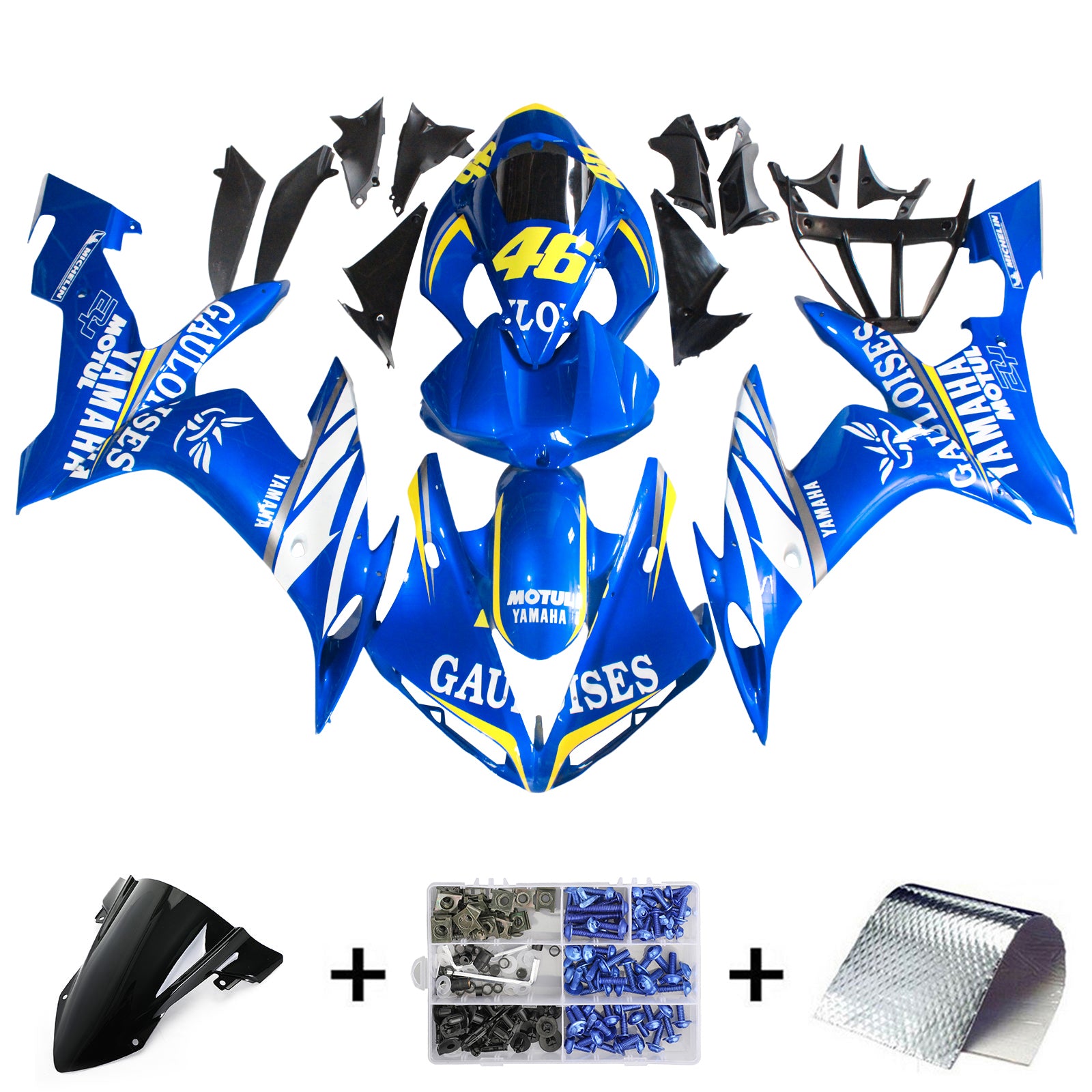 Kit Carenado Para Yamaha YZF 1000 R1 2004-2006 Genérico