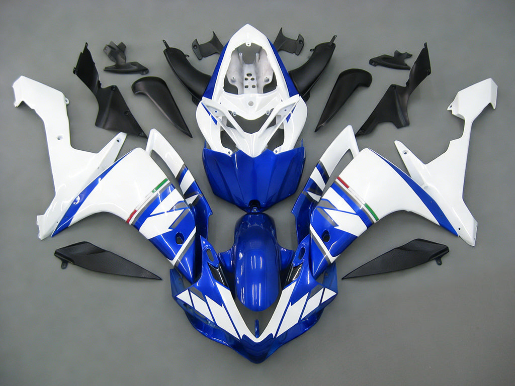 페어링 2007-2008 야마하 YZF-R1 블루 화이트 FIAT 제네릭