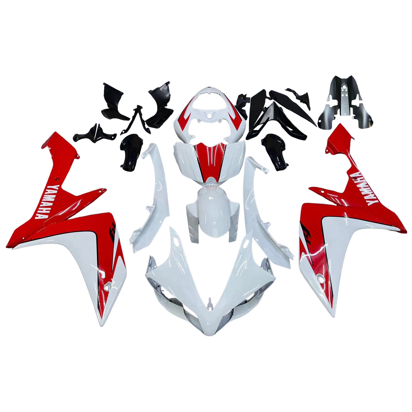 Fairings 2007-2008 Yamaha YZF-R1 White & Red R1  Generic