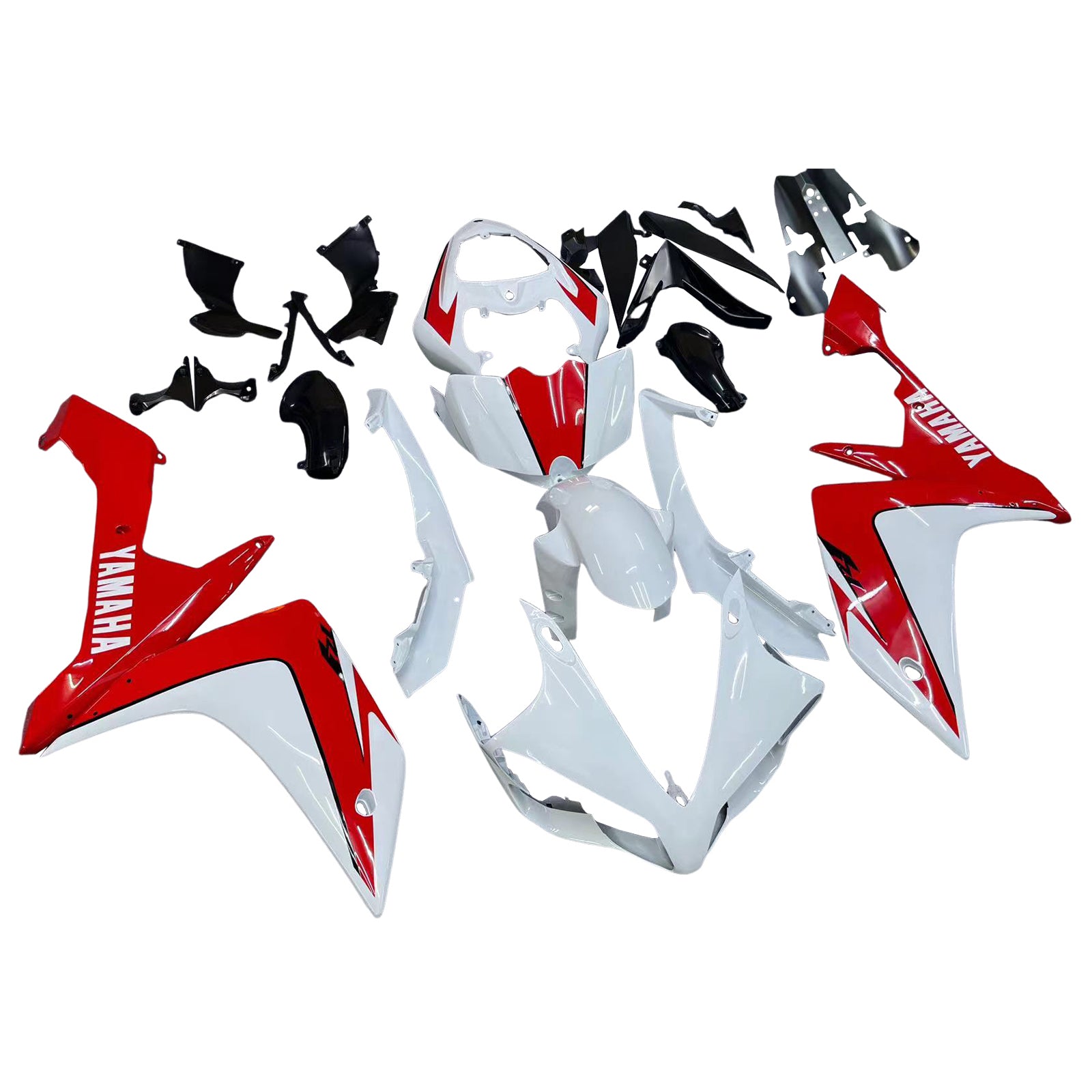 Fairings 2007-2008 Yamaha YZF-R1 White & Red R1  Generic