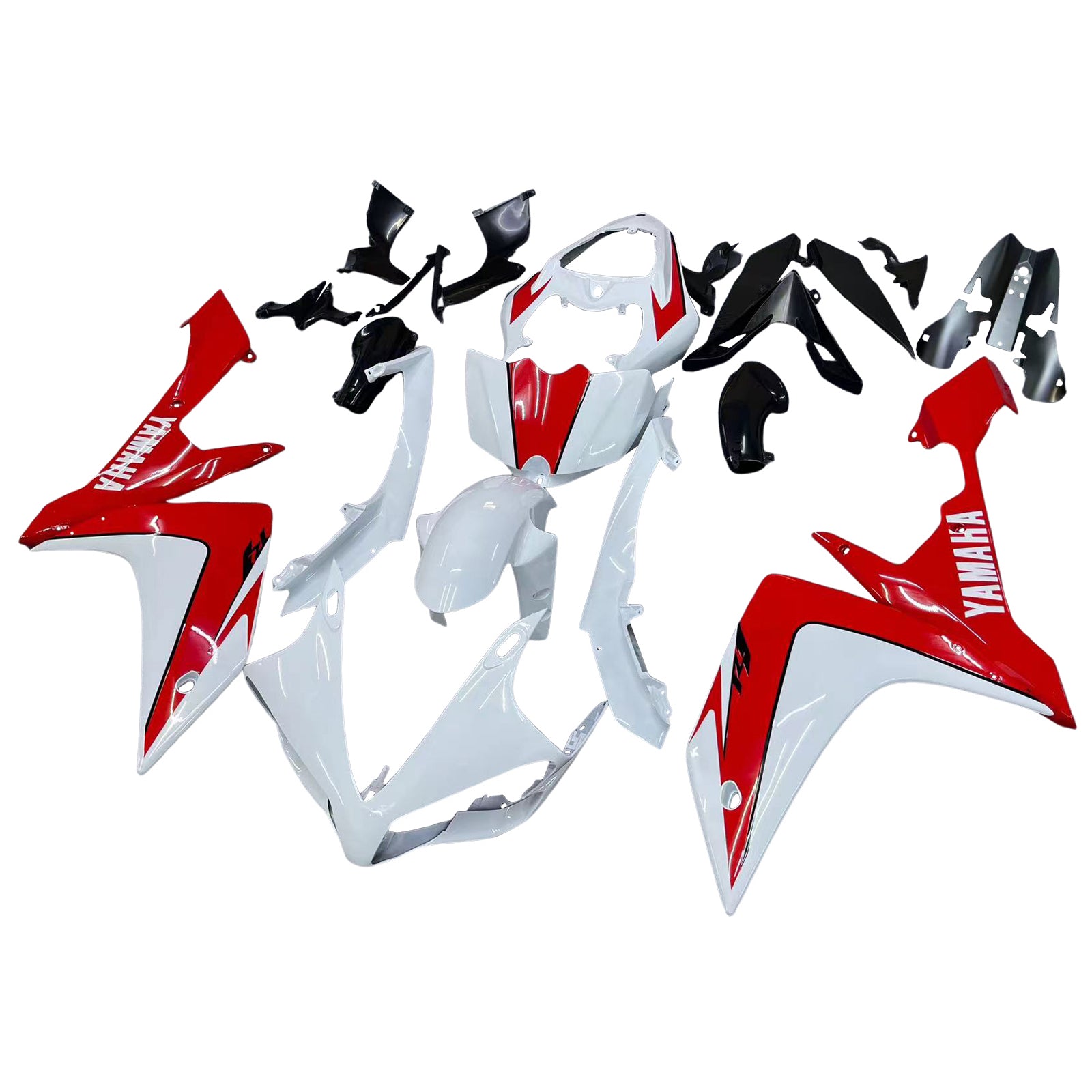 Fairings 2007-2008 Yamaha YZF-R1 White & Red R1  Generic