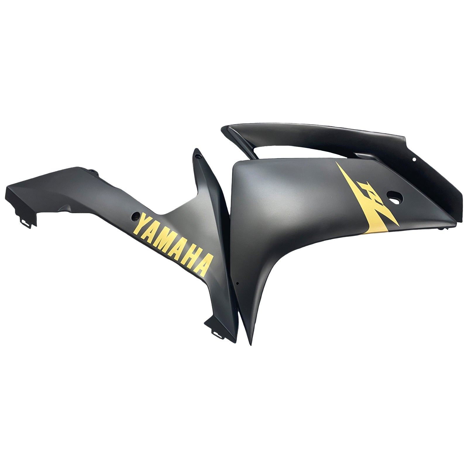 Fairings 2007-2008 Yamaha YZF-R1 Black Matte & Gold R1