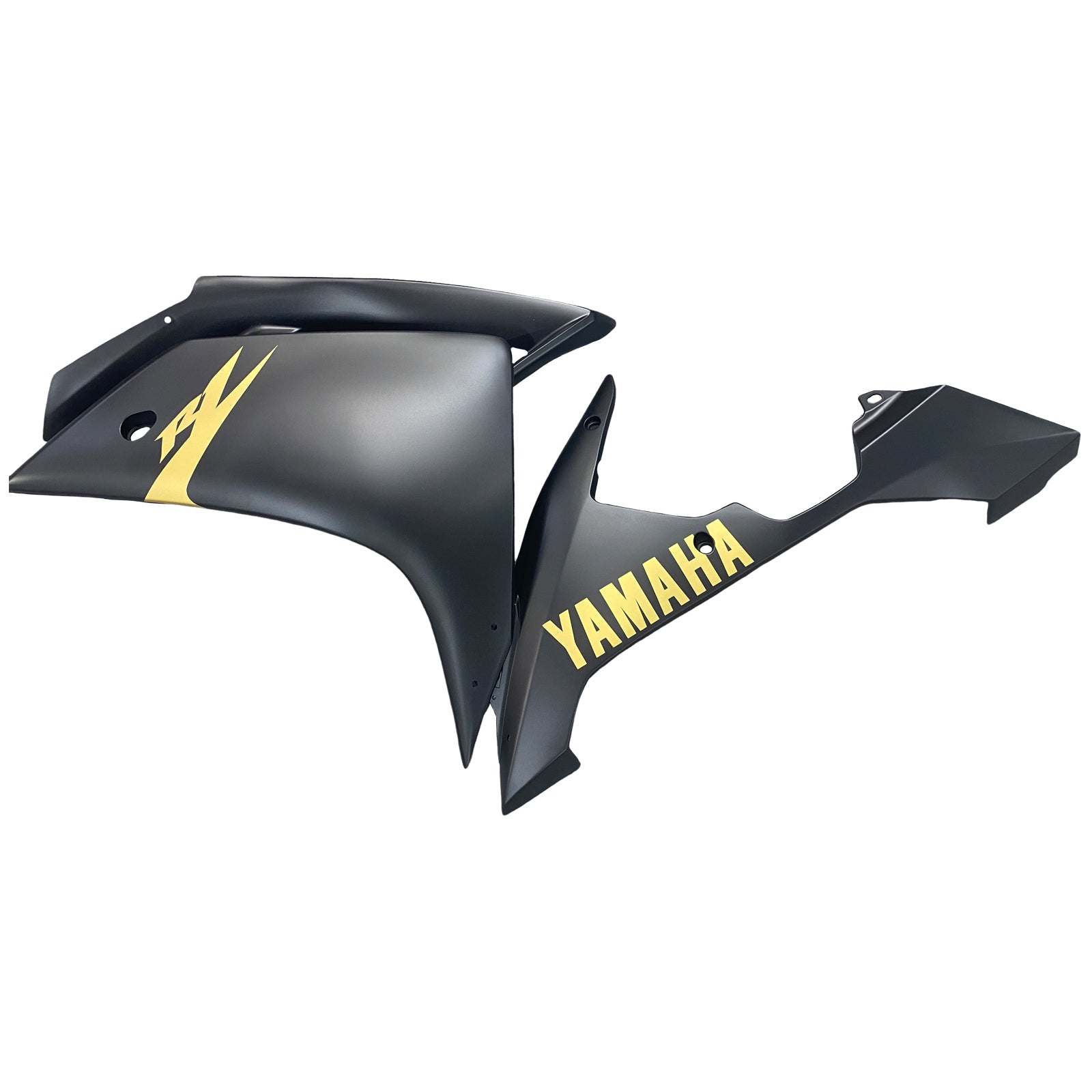 Fairings 2007-2008 Yamaha YZF-R1 Black Matte & Gold R1