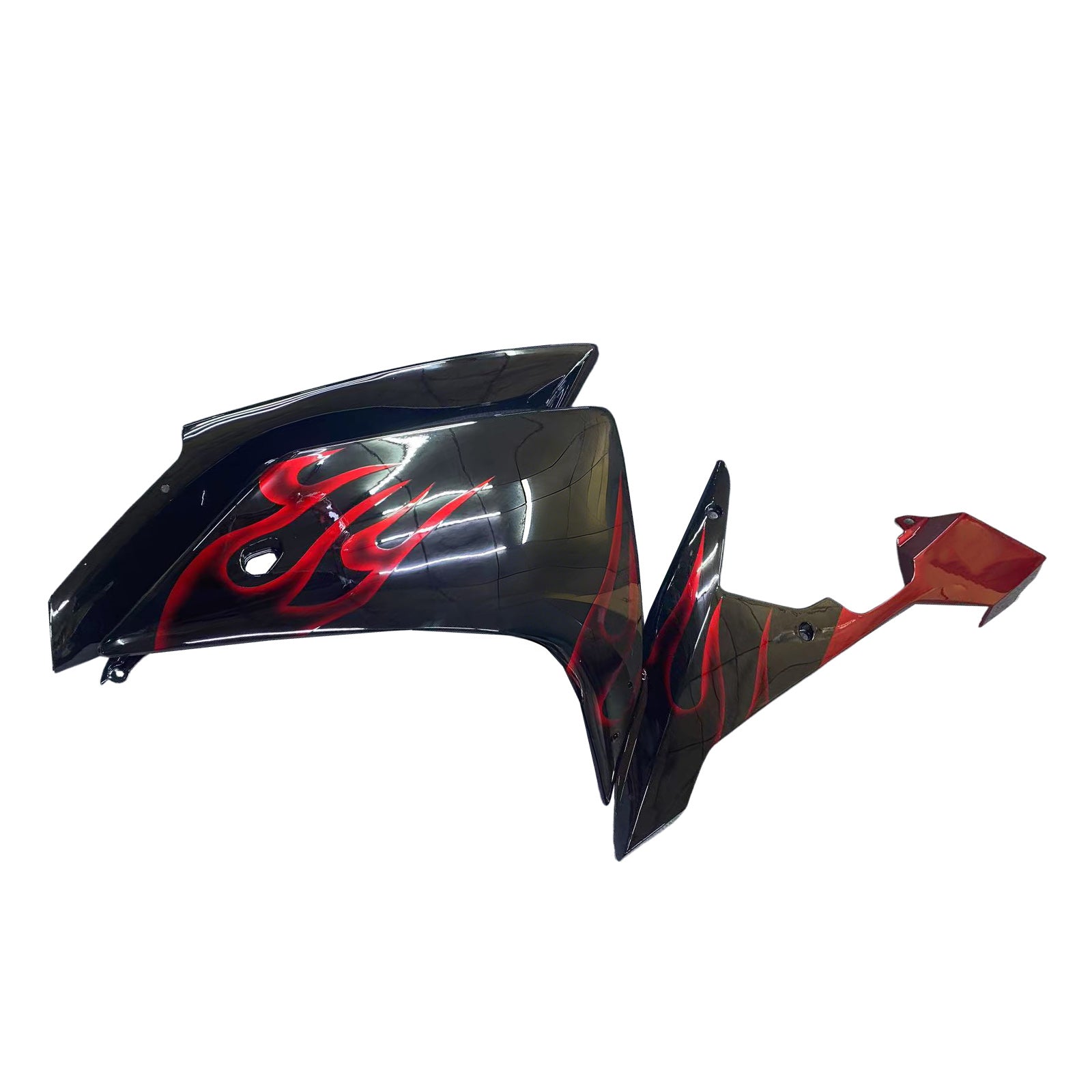 Fairings 2007-2008 Yamaha YZF-R1 Black & Red Flame  R1  Generic