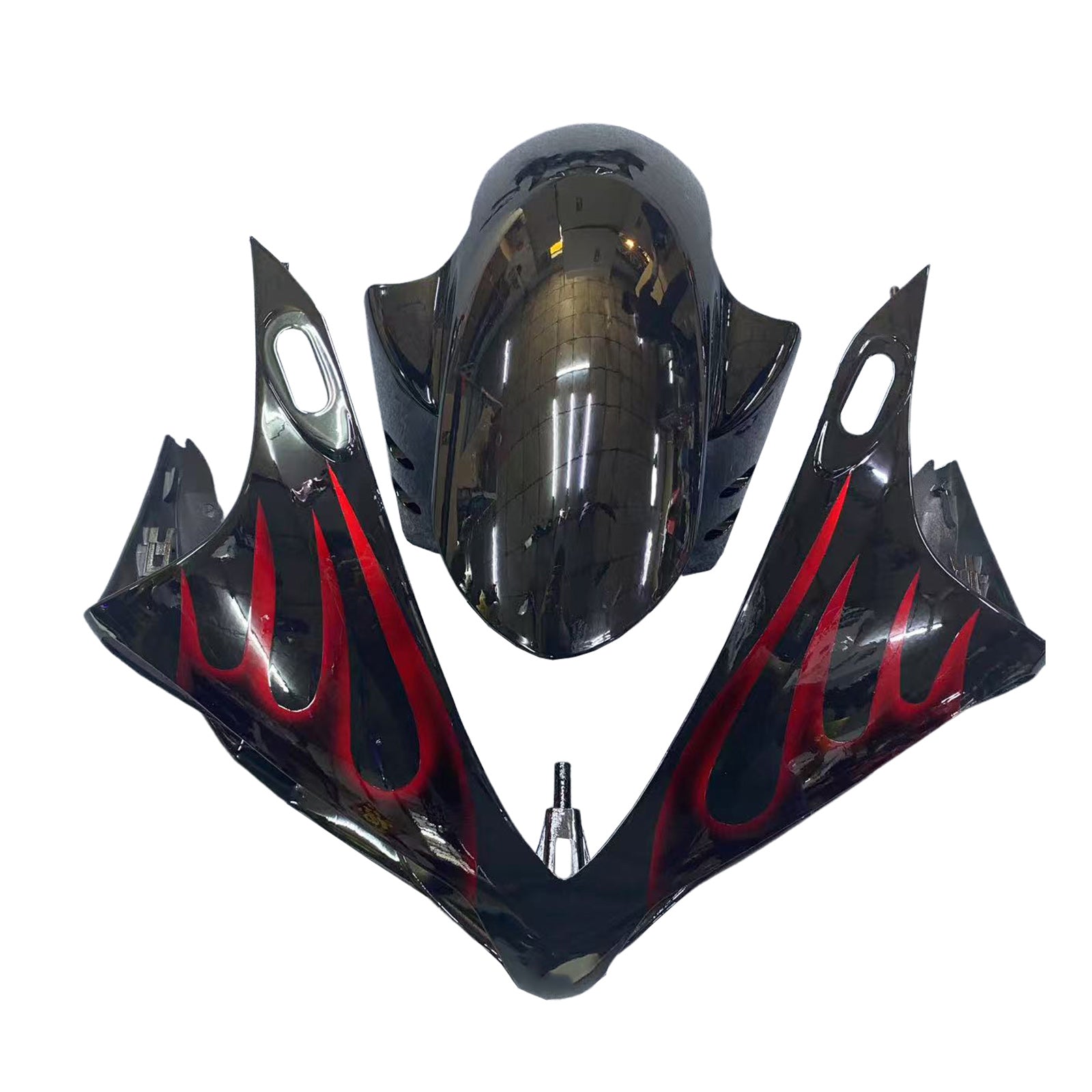 Fairings 2007-2008 Yamaha YZF-R1 Black & Red Flame  R1  Generic