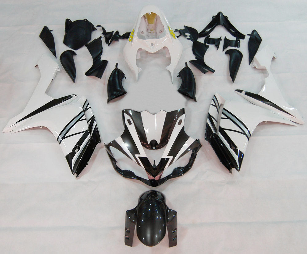페어링 2007-2008 야마하 YZF-R1 블랙 화이트 FIAT R1 제네릭
