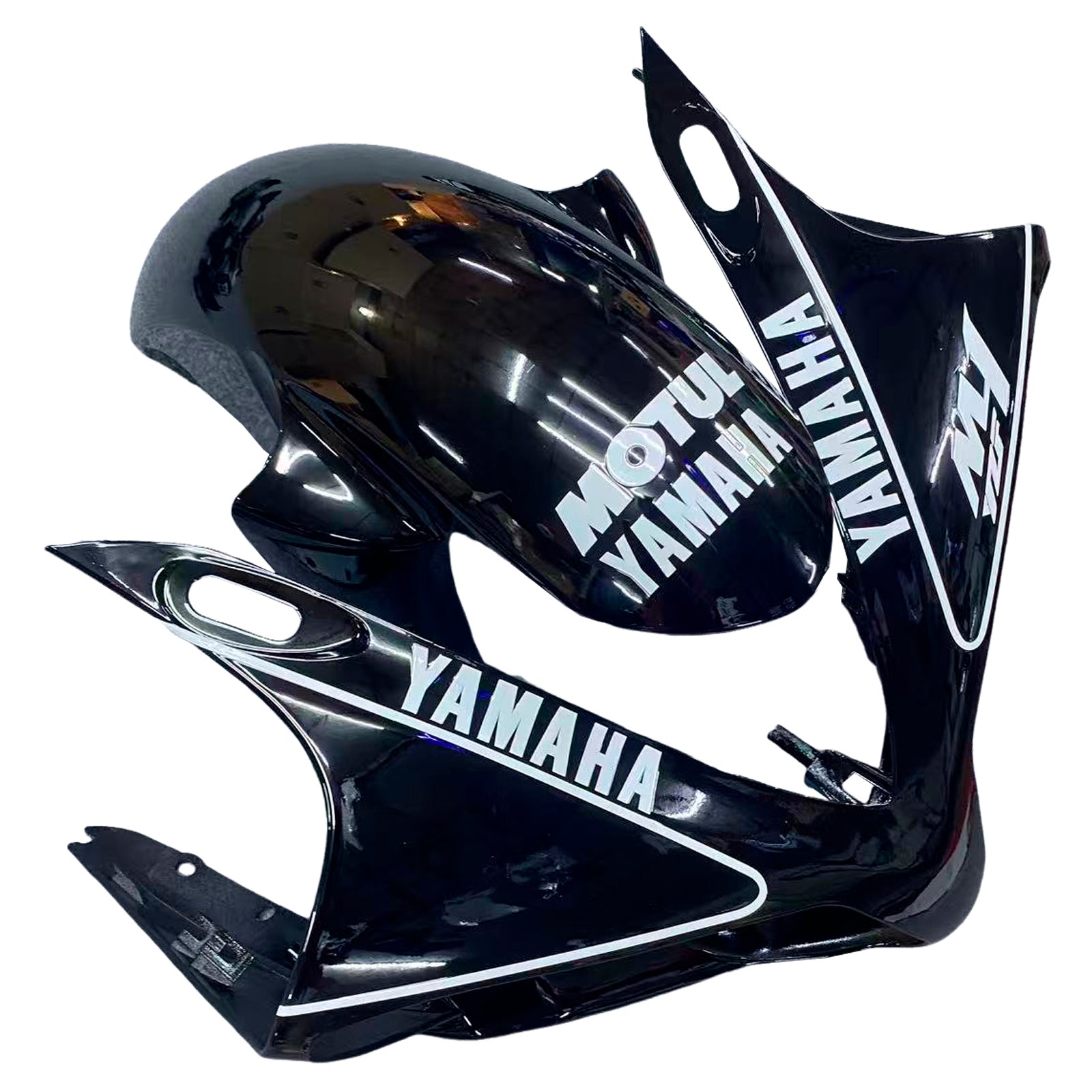 Fairings 2007-2008 Yamaha YZF-R1 Black FIAT R1  Generic