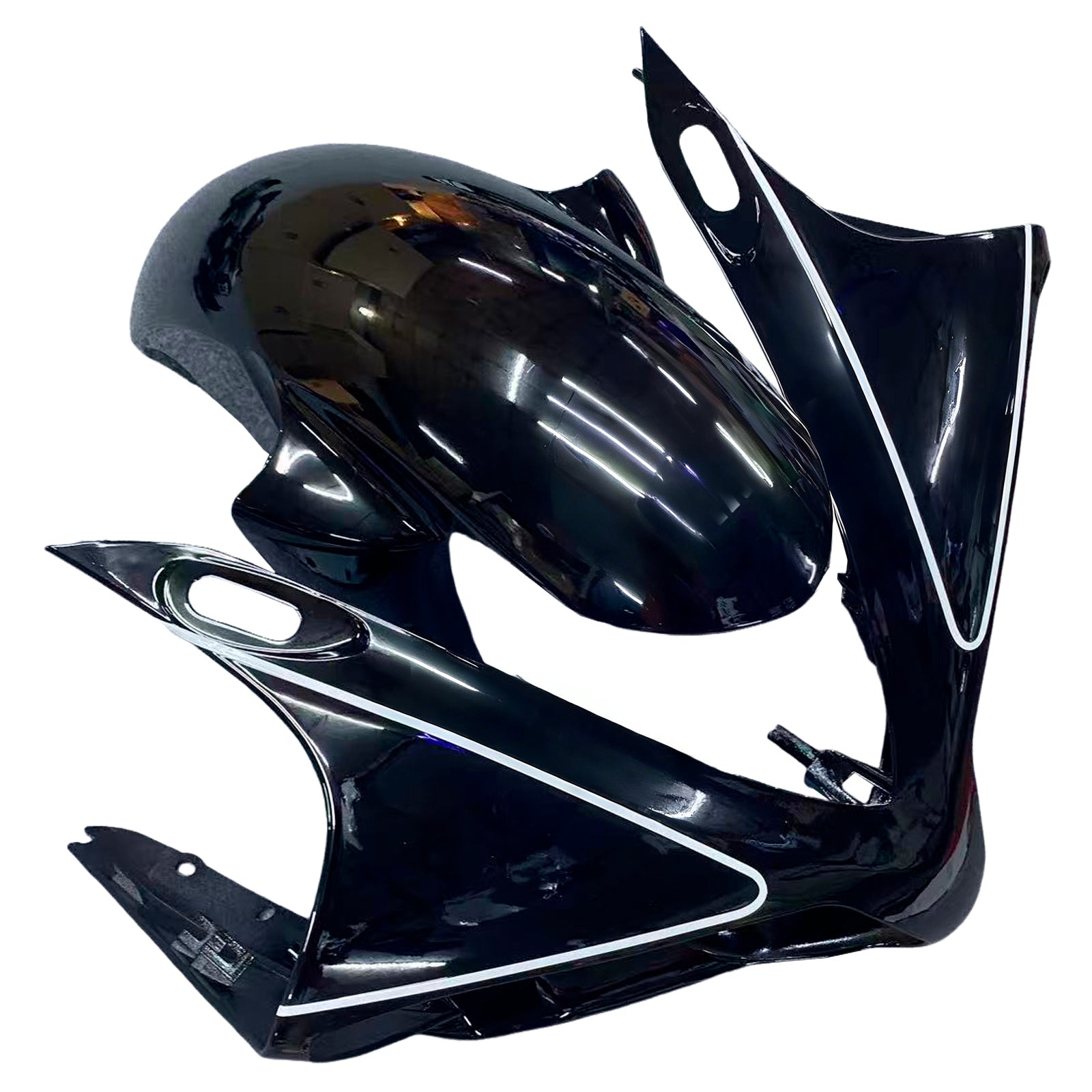 Fairings 2007-2008 Yamaha YZF-R1 Black FIAT R1  Generic