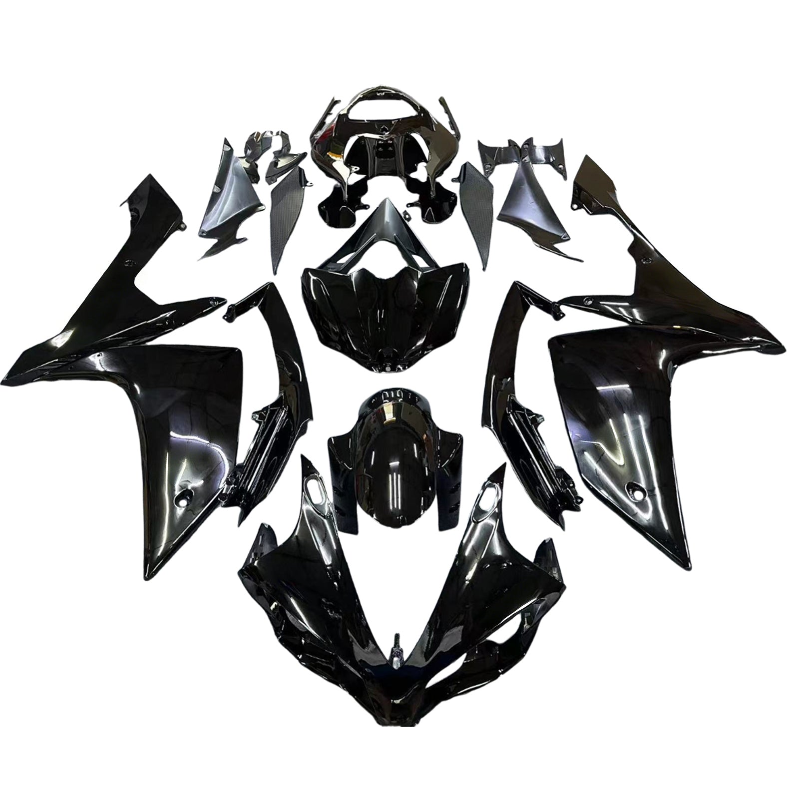 Fairings 2007-2008 Yamaha YZF-R1 All Black R1  Generic