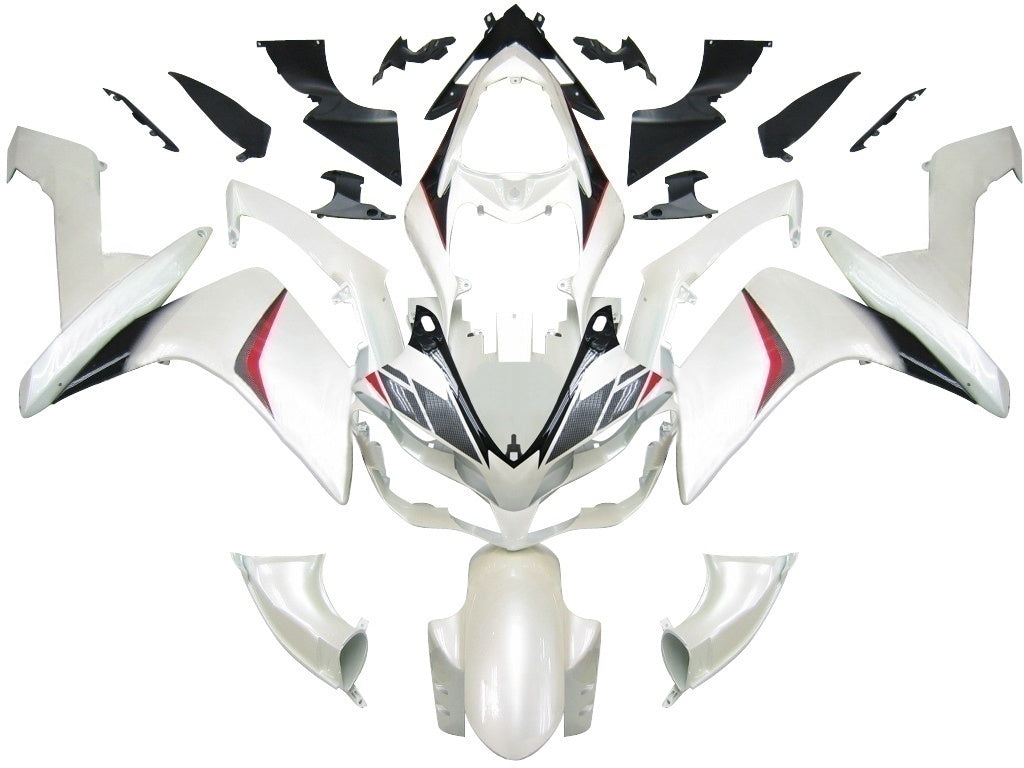 Fairings 2007-2008 Yamaha YZF-R1 White Carbon Look R1 Generic