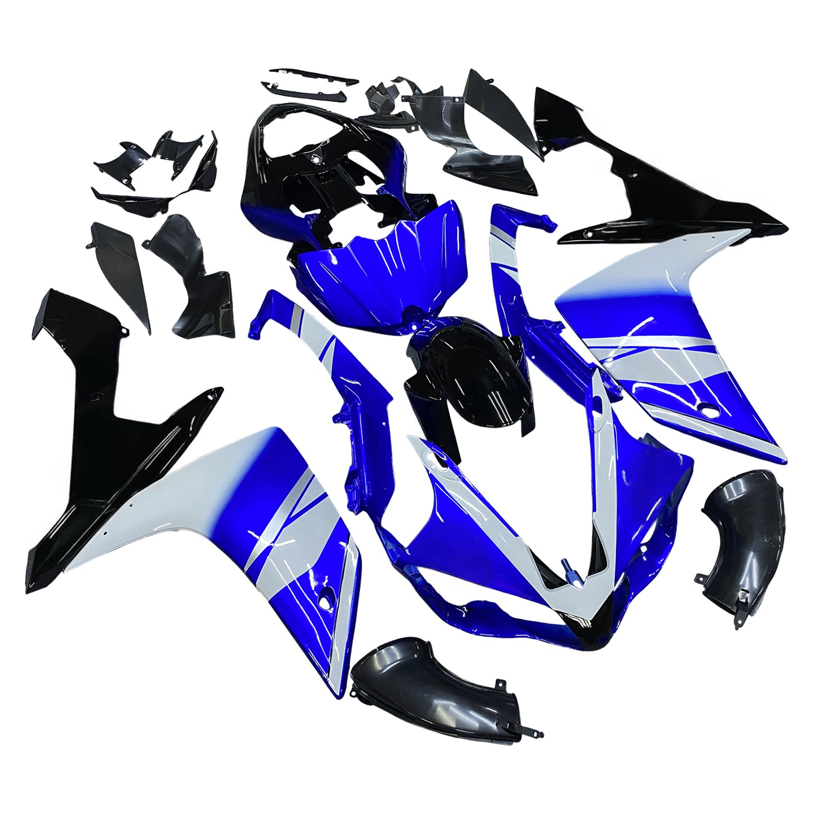 Fairings 2007-2008 Yamaha YZF-R1 Blue Black BMC R1  Generic