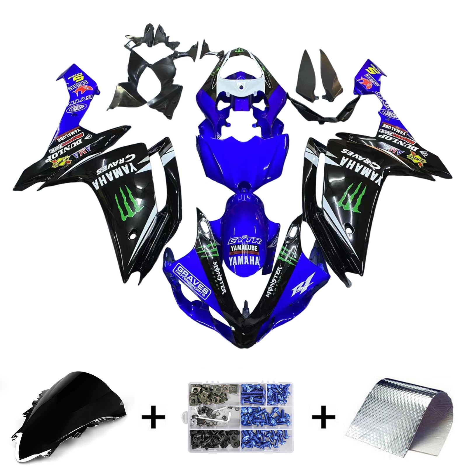 Fairing Kit For Yamaha YZF 1000 R1 2007-2008 Generic