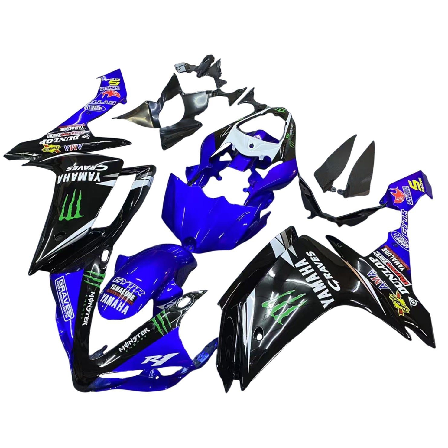 Kit Carenado Para Yamaha YZF 1000 R1 2007-2008 Genérico