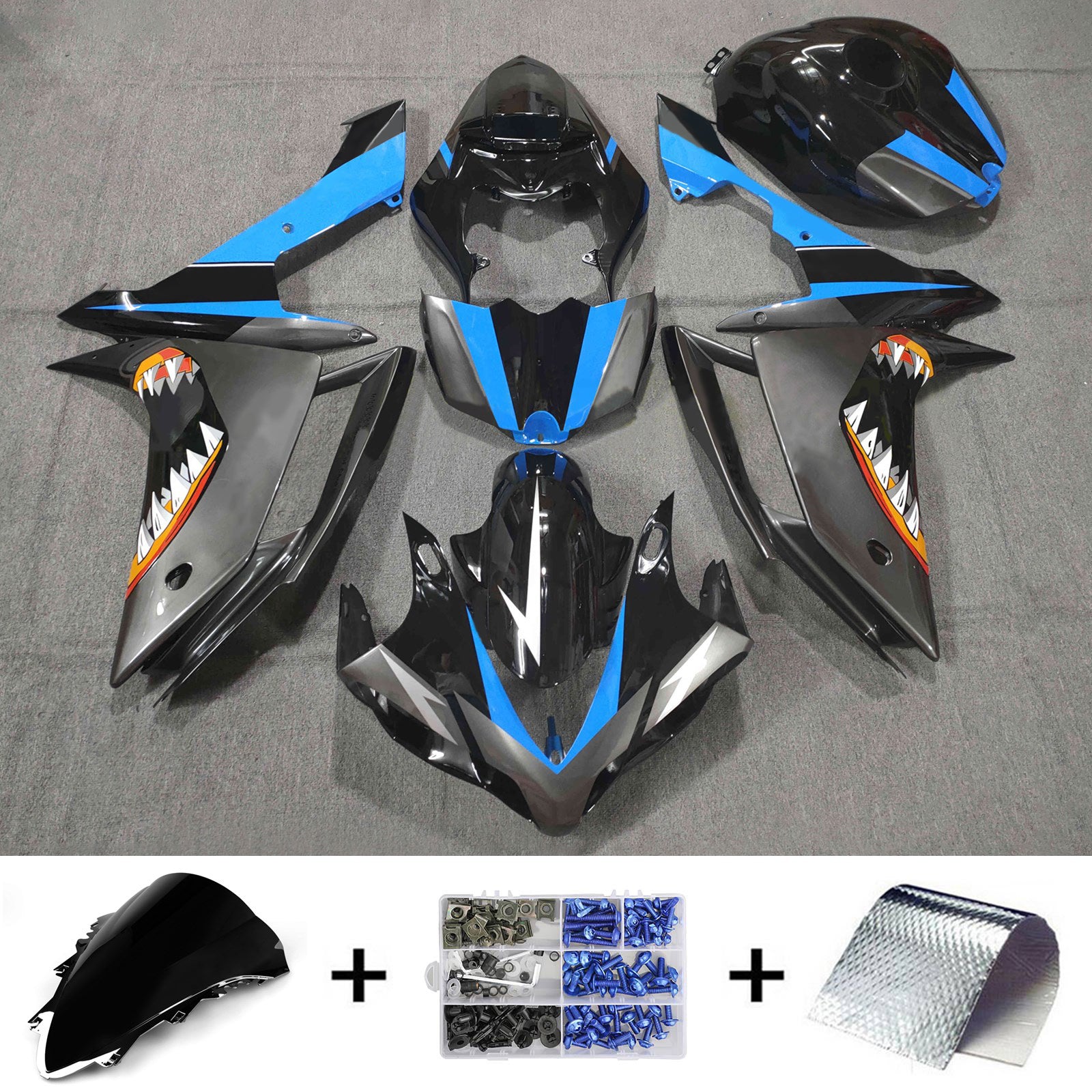 Yamaha YZF 1000 R1 2007-2008 Fairing Kit Bodywork Plastic ABS