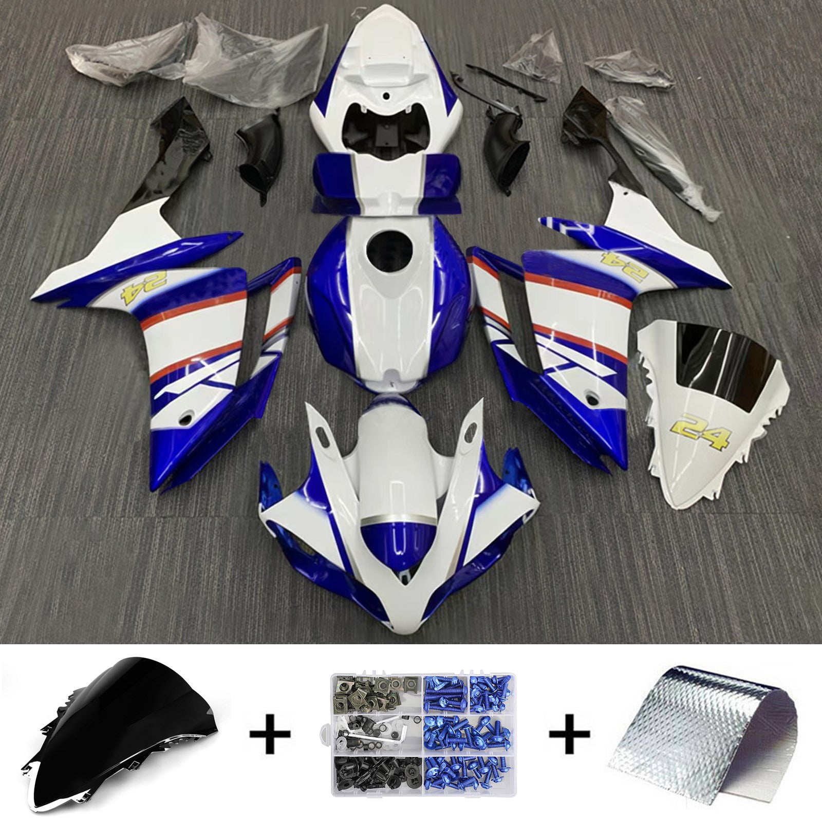 Yamaha YZF 1000 R1 2007-2008 Fairing Kit Bodywork Plastic ABS