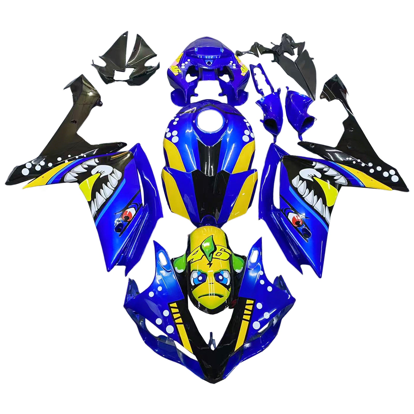 Yamaha YZF 1000 R1 2007-2008 Fairing Kit Bodywork Plastic ABS