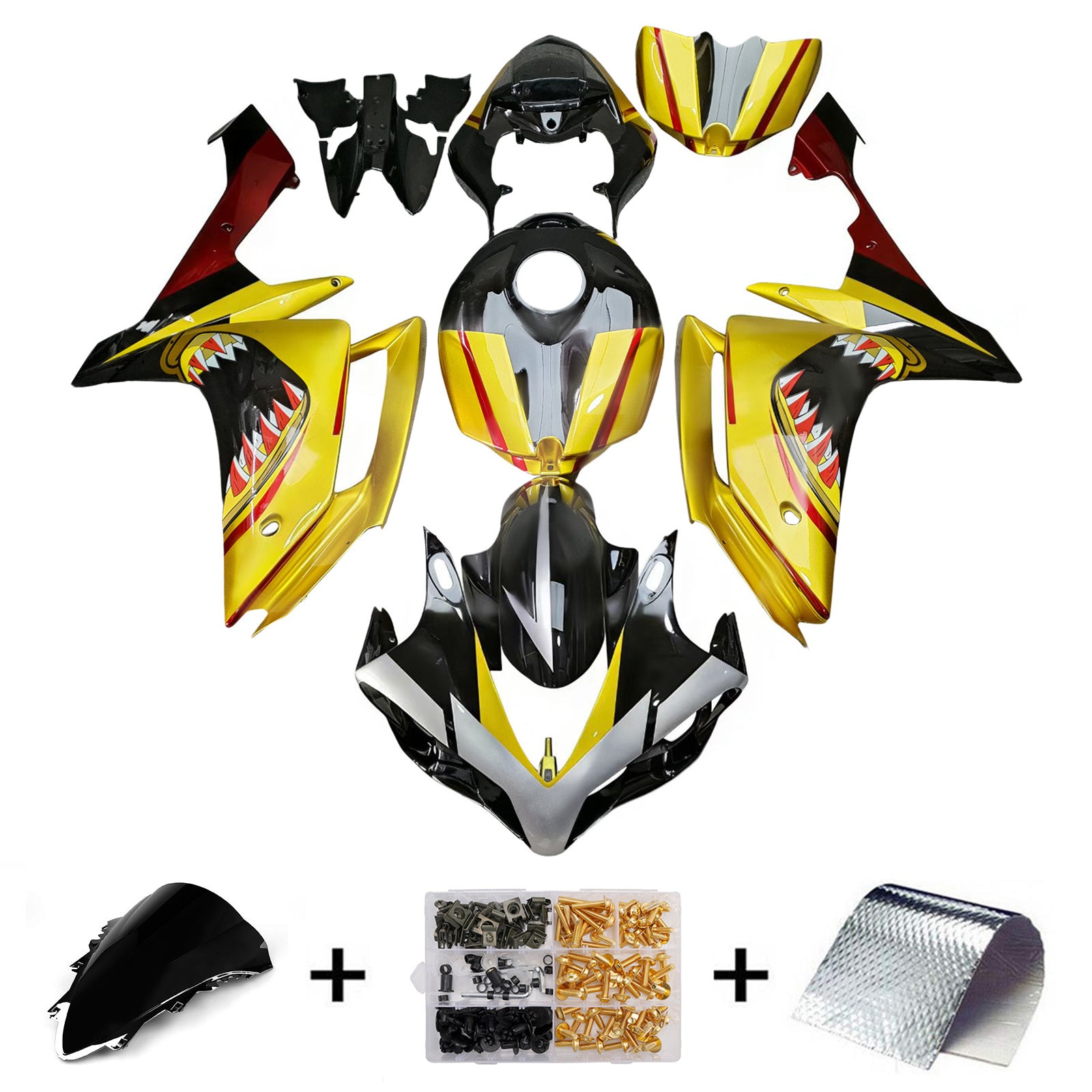 Injection Fairing Kit Bodywork Plastic ABS For Yamaha YZFR1 YZF-R1 2007-2008