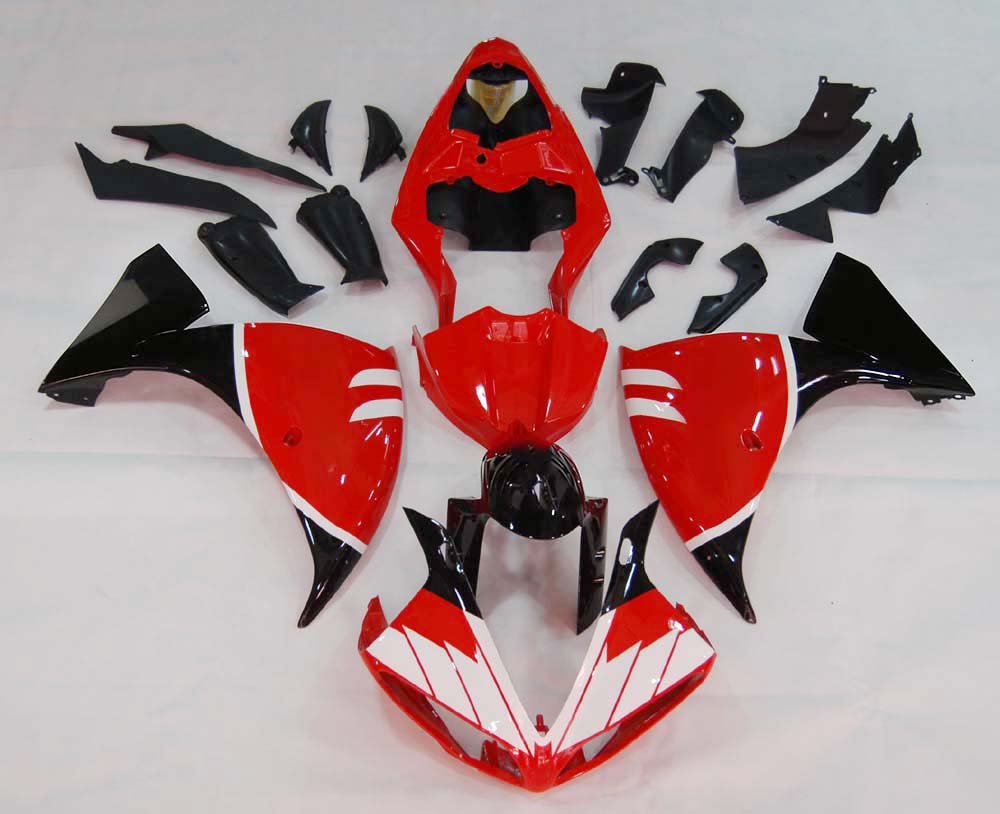 Fairings 2009-2011 Yamaha YZF-R1 Red Black Santander Bank R1 Generic