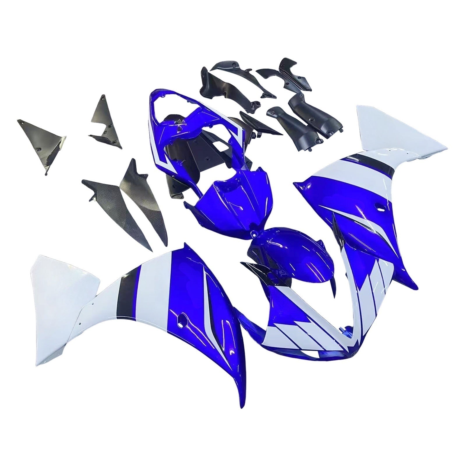 페어링 2009-2011 야마하 YZF-R1 블루 화이트 R1 제네릭