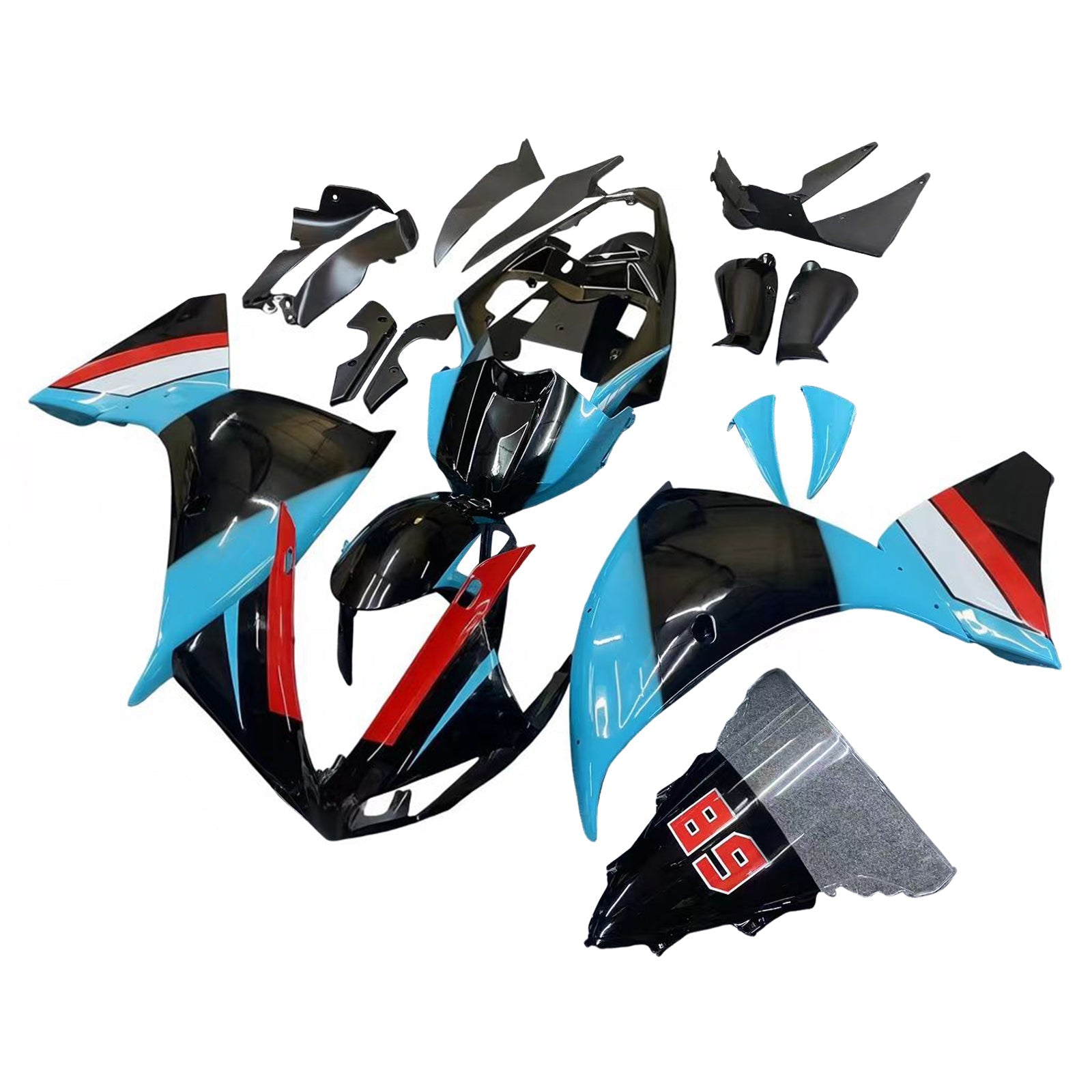 Yamaha YZF 1000 R1 2009-2011 Fairing Kit Bodywork Plastic ABS