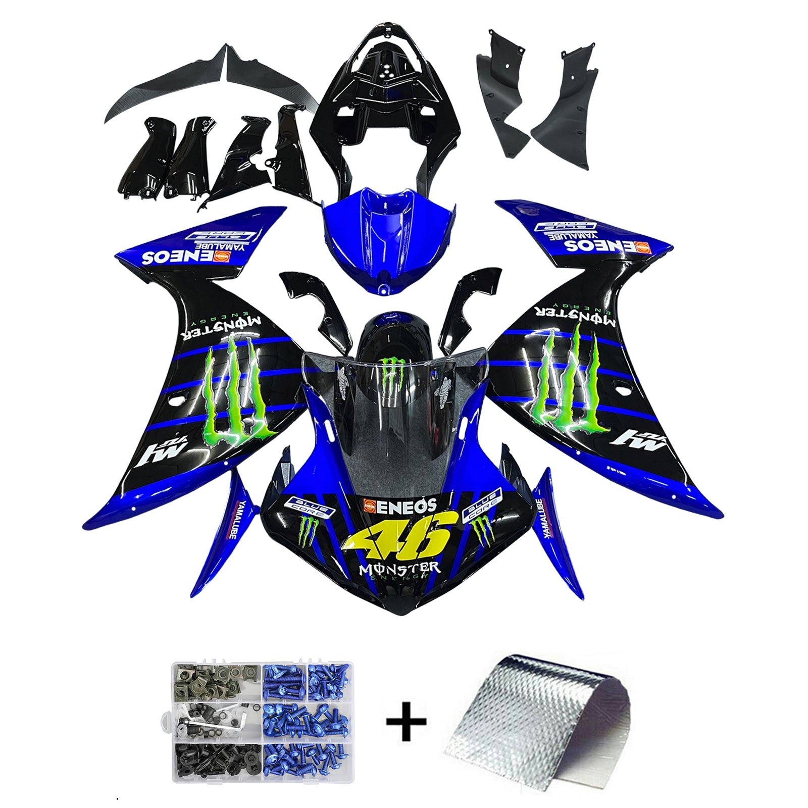 Yamaha YZF 1000 R1 2009-2011 Fairing Kit Bodywork Plastic ABS