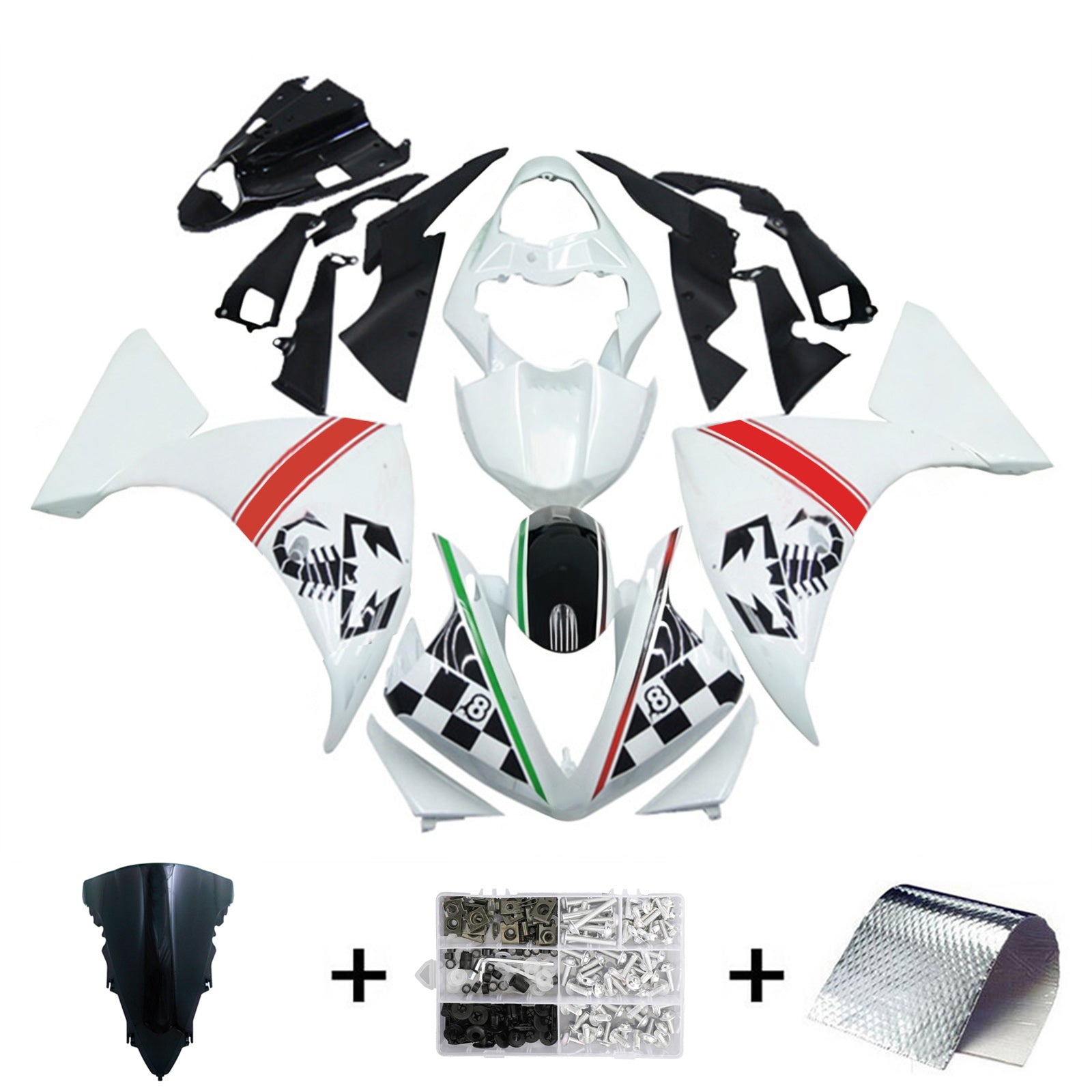 Yamaha YZF 1000 R1 2009-2011 Kit Carenado Carrocería Plástico ABS