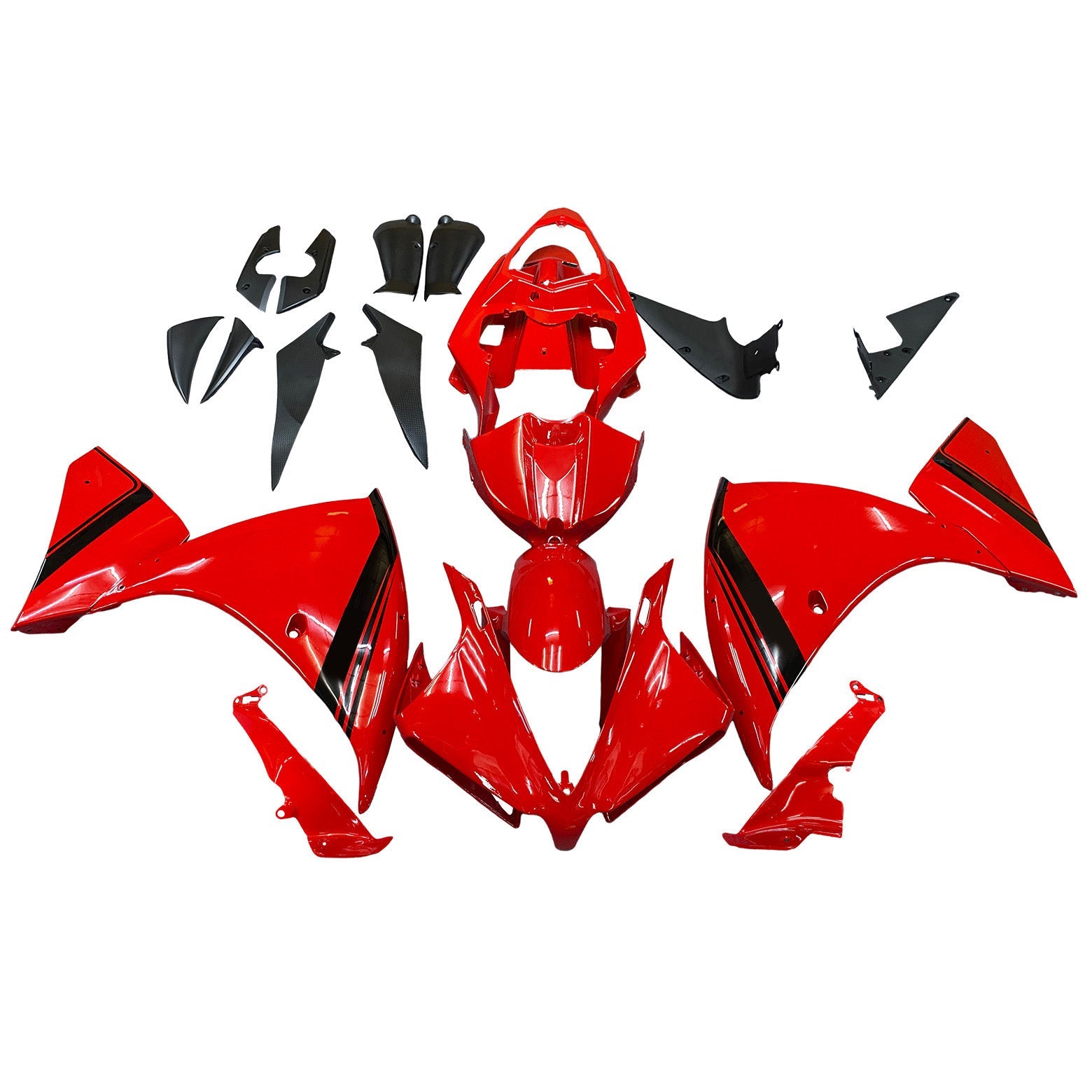 Fairings Plastics 2012-2014 Yamaha YZF R1 Red R1 Generic