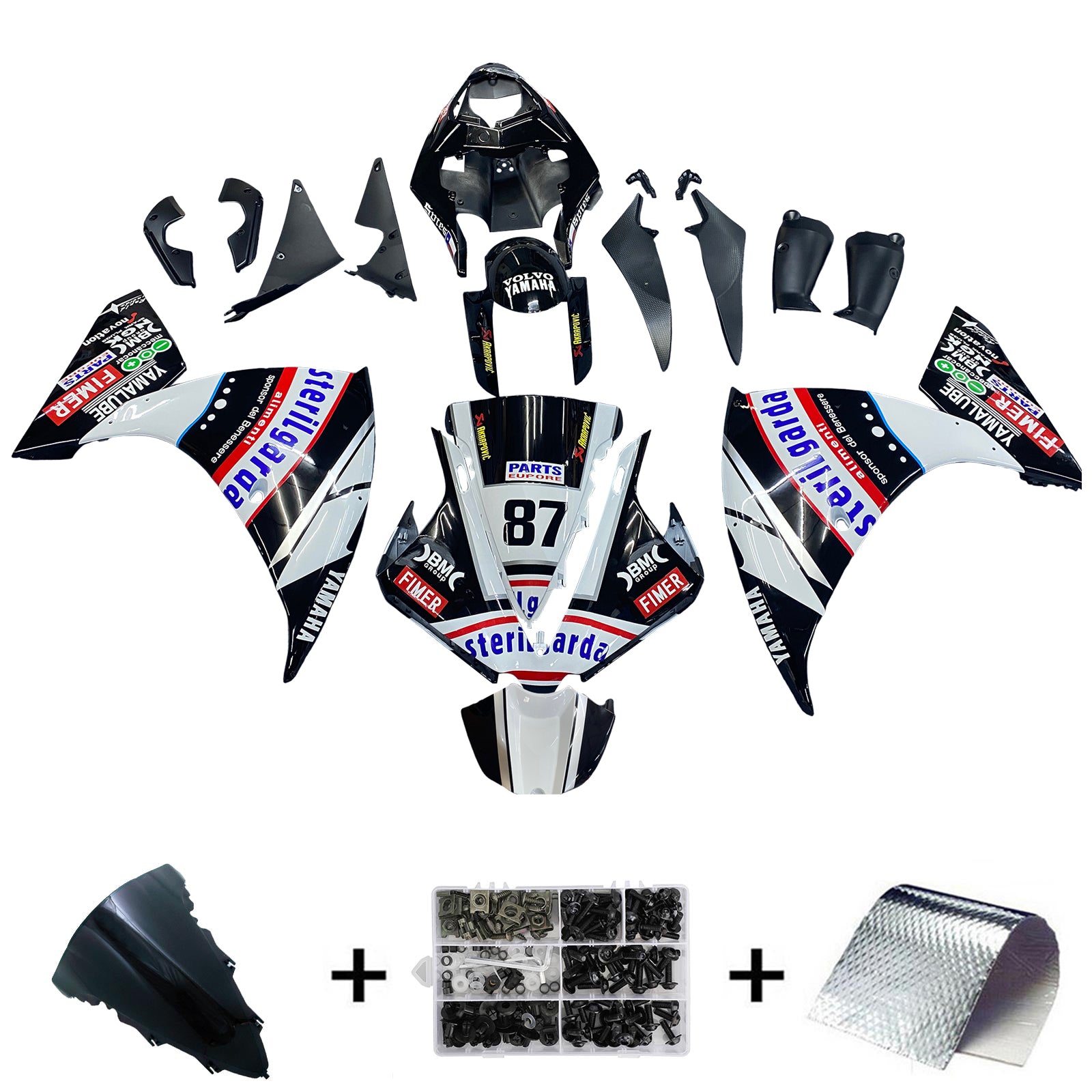 Kit Carenado Para Yamaha YZF 1000 R1 2012-2014 Genérico