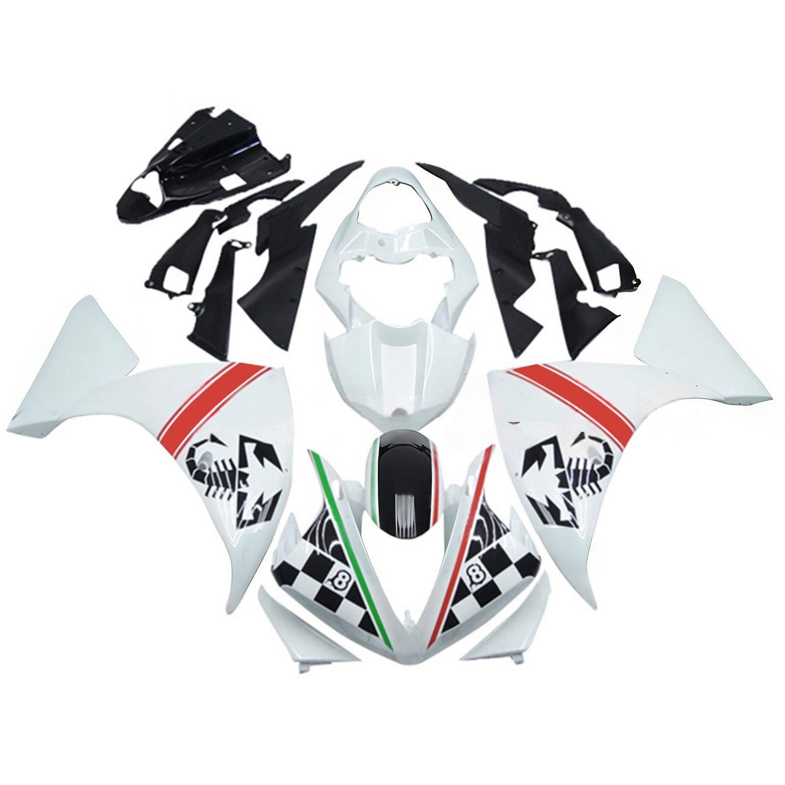 Yamaha YZF-R1 2012-2014 Fairing Kit Bodywork Plastic ABS