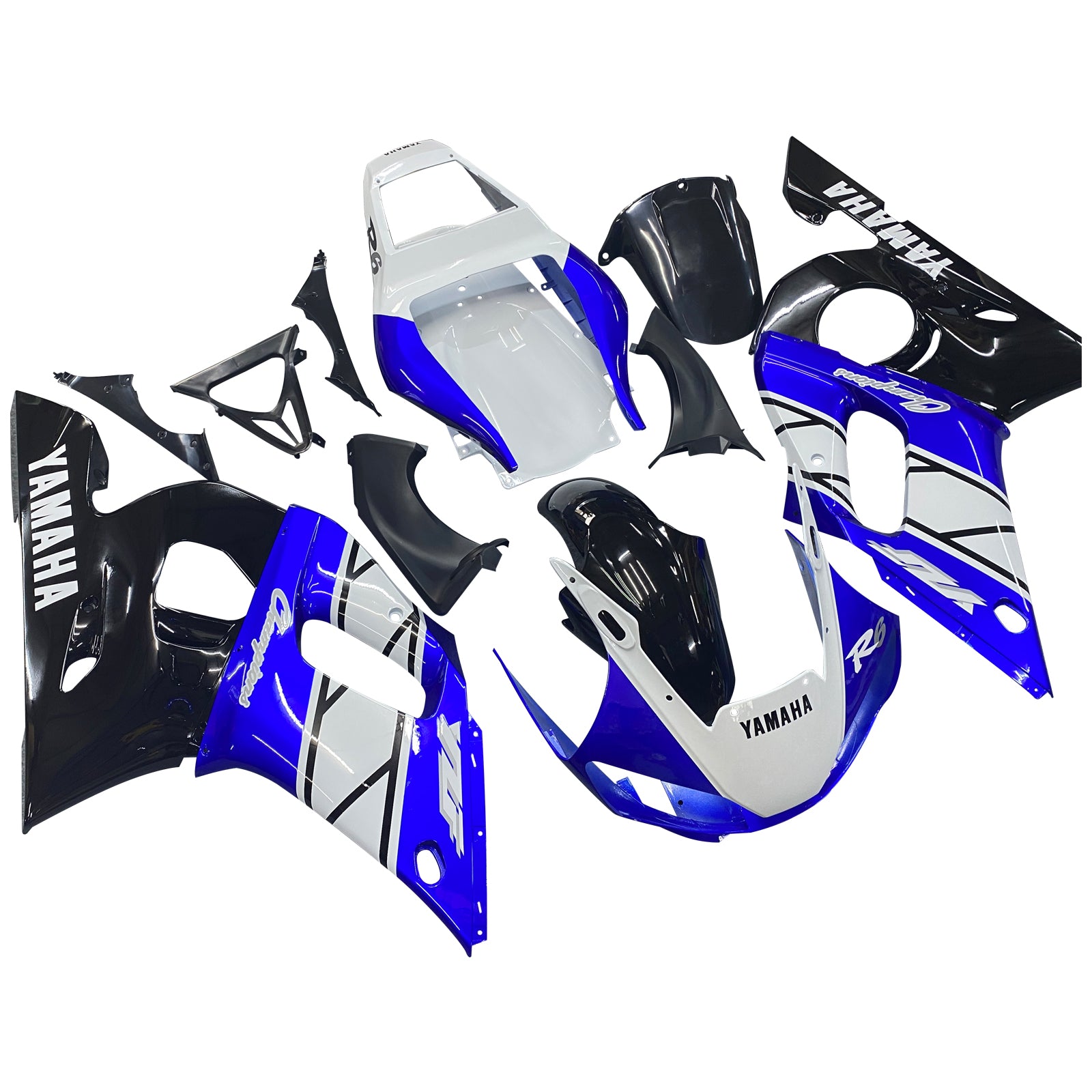 Fairings 1998-2002 Yamaha YZF-R6 Blue Black Champions R6