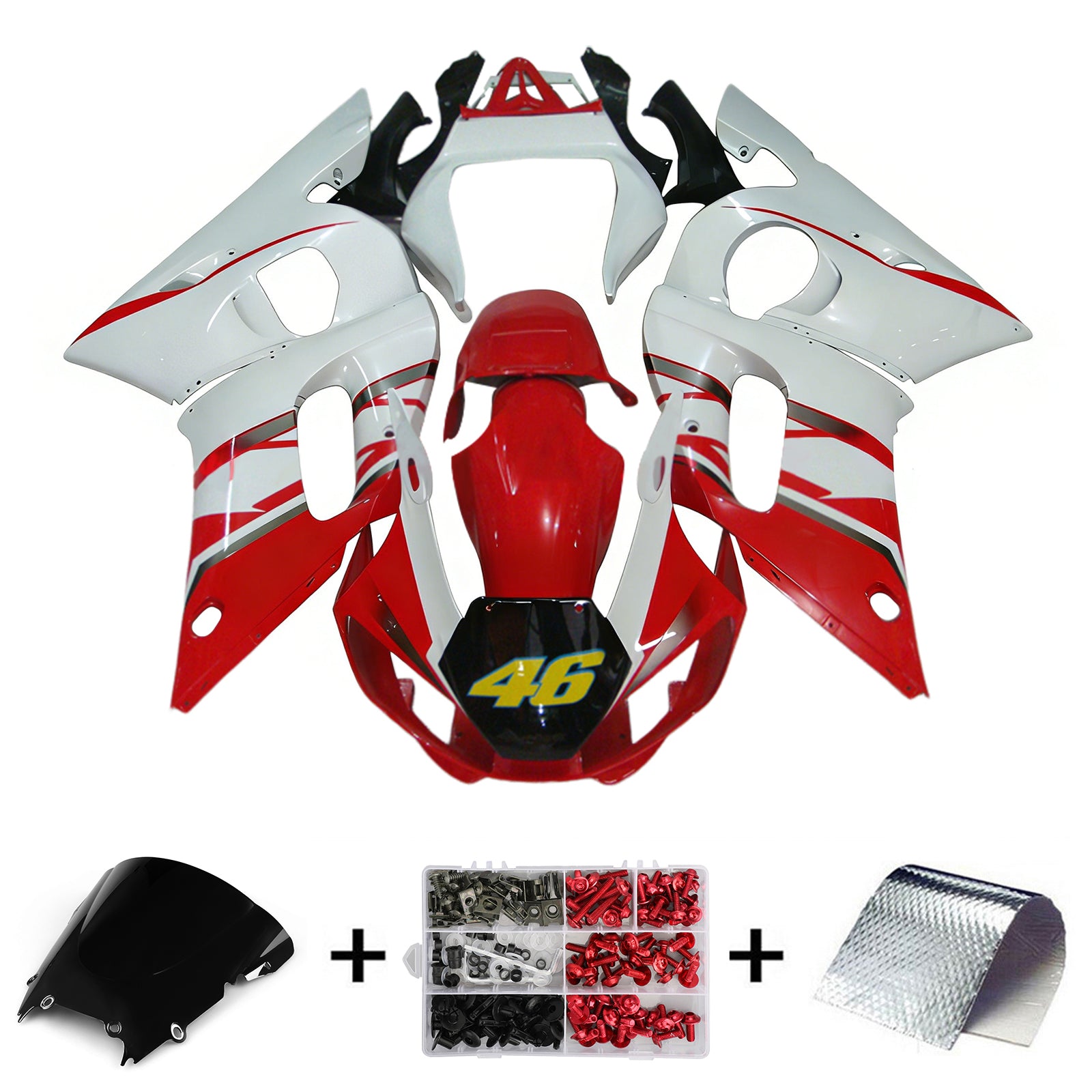 Yamaha YZF 600 R6 1998-2002 Fairing Kit Bodywork Plastic ABS