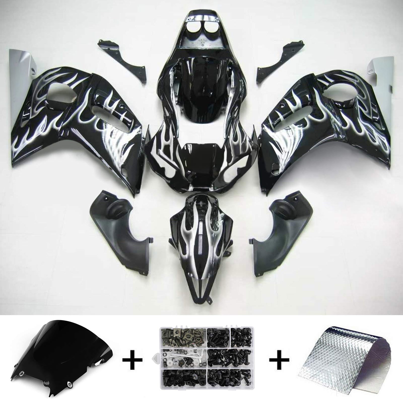 Injection Fairing Kit Bodywork Plastic ABS fit For Yamaha YZF 600 R6 1998-200 Generic