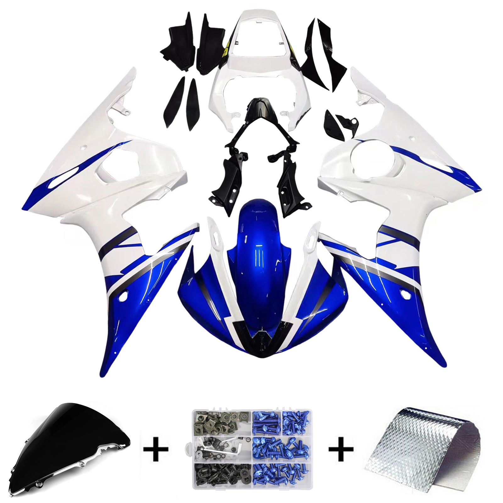 Injection Fairing Kit Bodywork For 2003-2004 Yamaha R6 & 2006-2009 YZF R6S