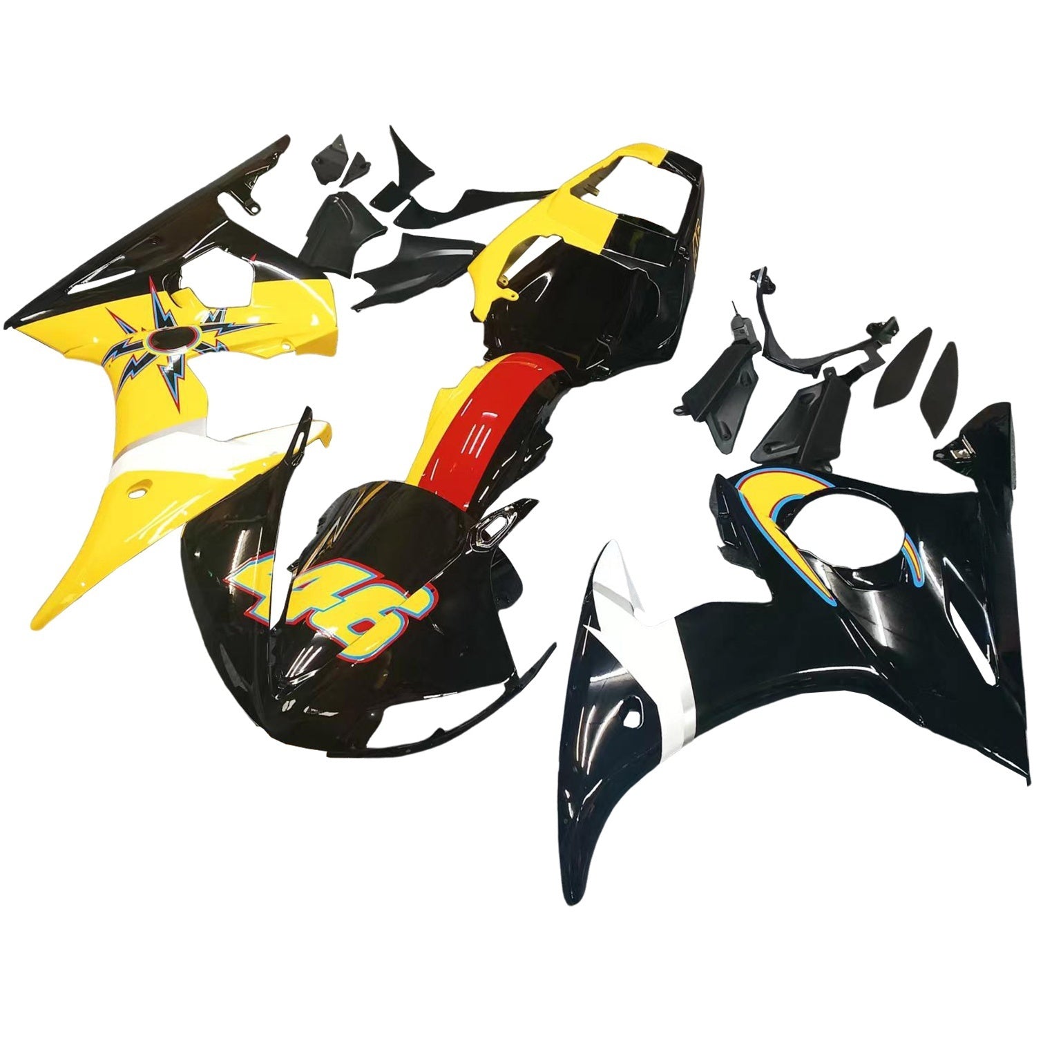 Injection Fairing Kit Bodywork For Yamaha YZF 600 R6 2003-2004 R6S 2006-2009