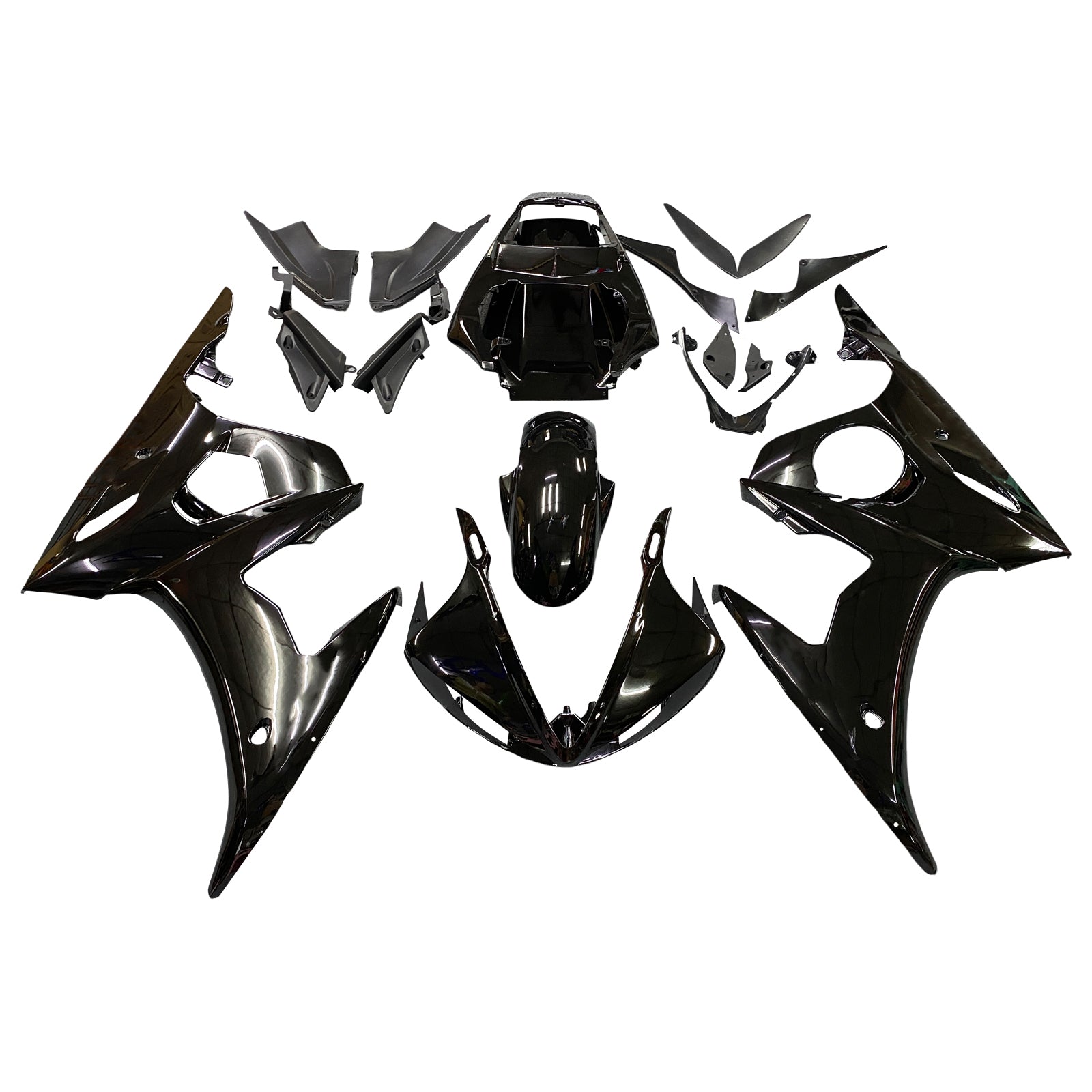 Fairings 2003-2004 Yamaha YZF-R6 Black  R6  Generic