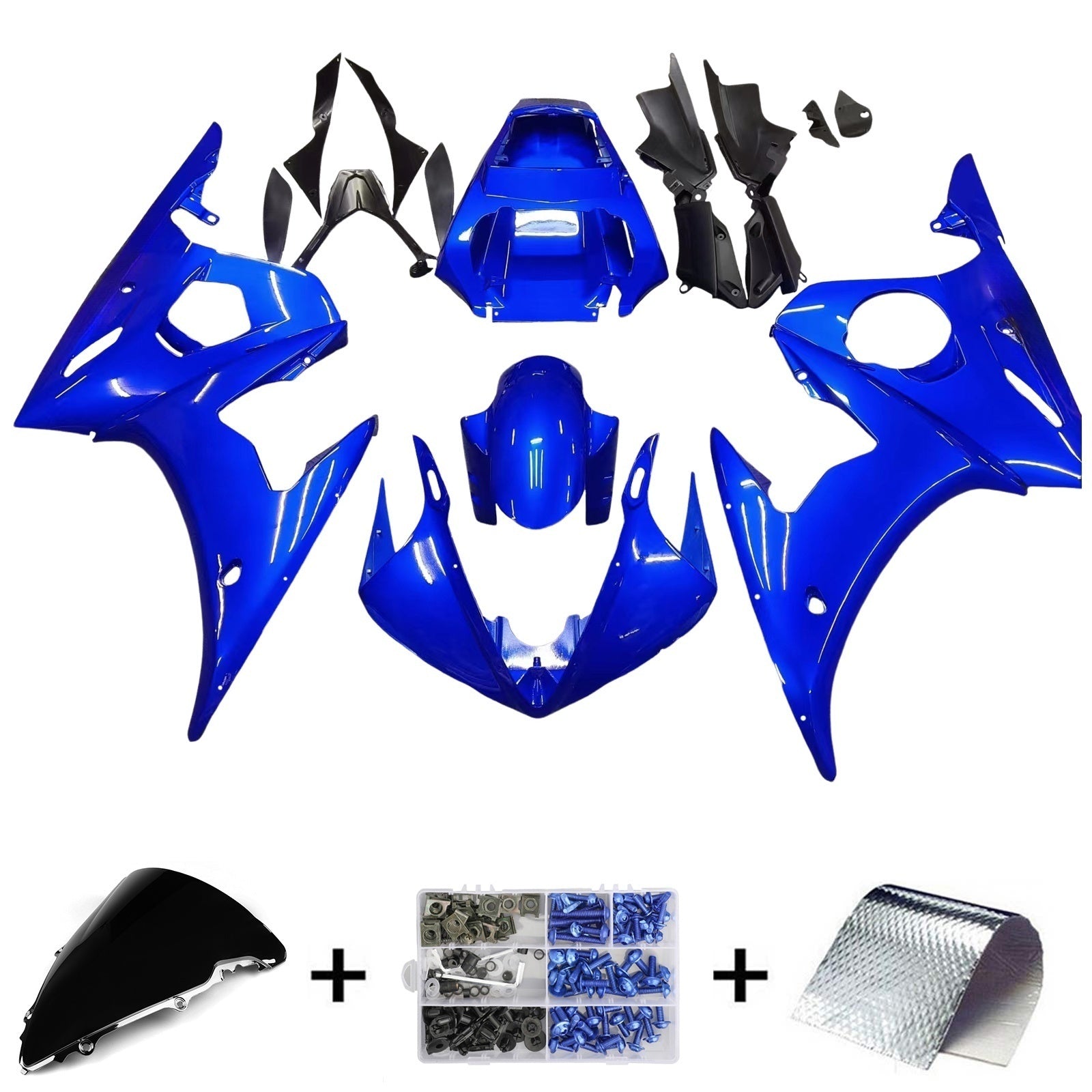 Injection Fairing Kit Bodywork Plastic ABS fit For Yamaha YZF 600 R6 2005