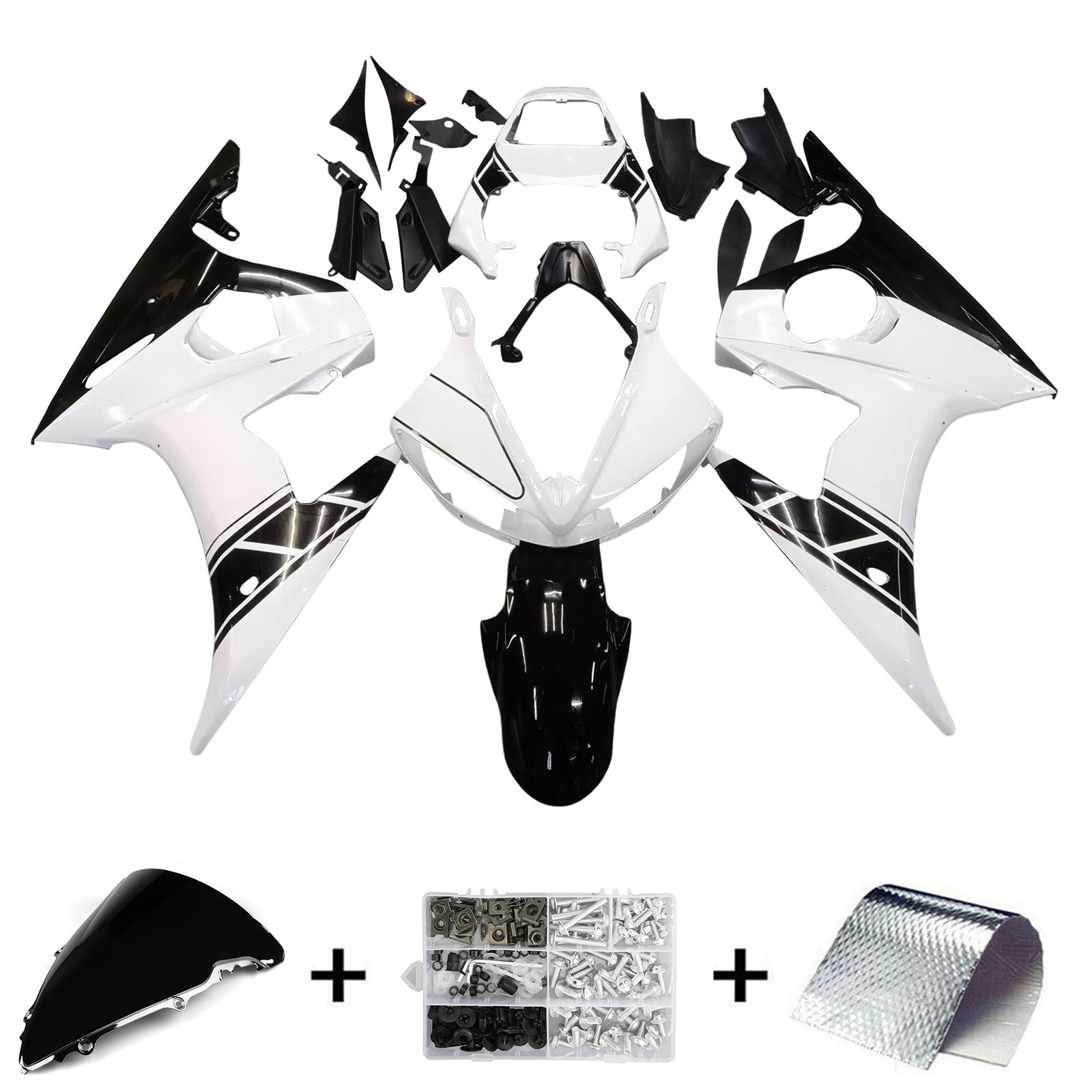 Injection Fairing Kit Bodywork Plastic ABS fit For Yamaha YZF 600 R6 2005