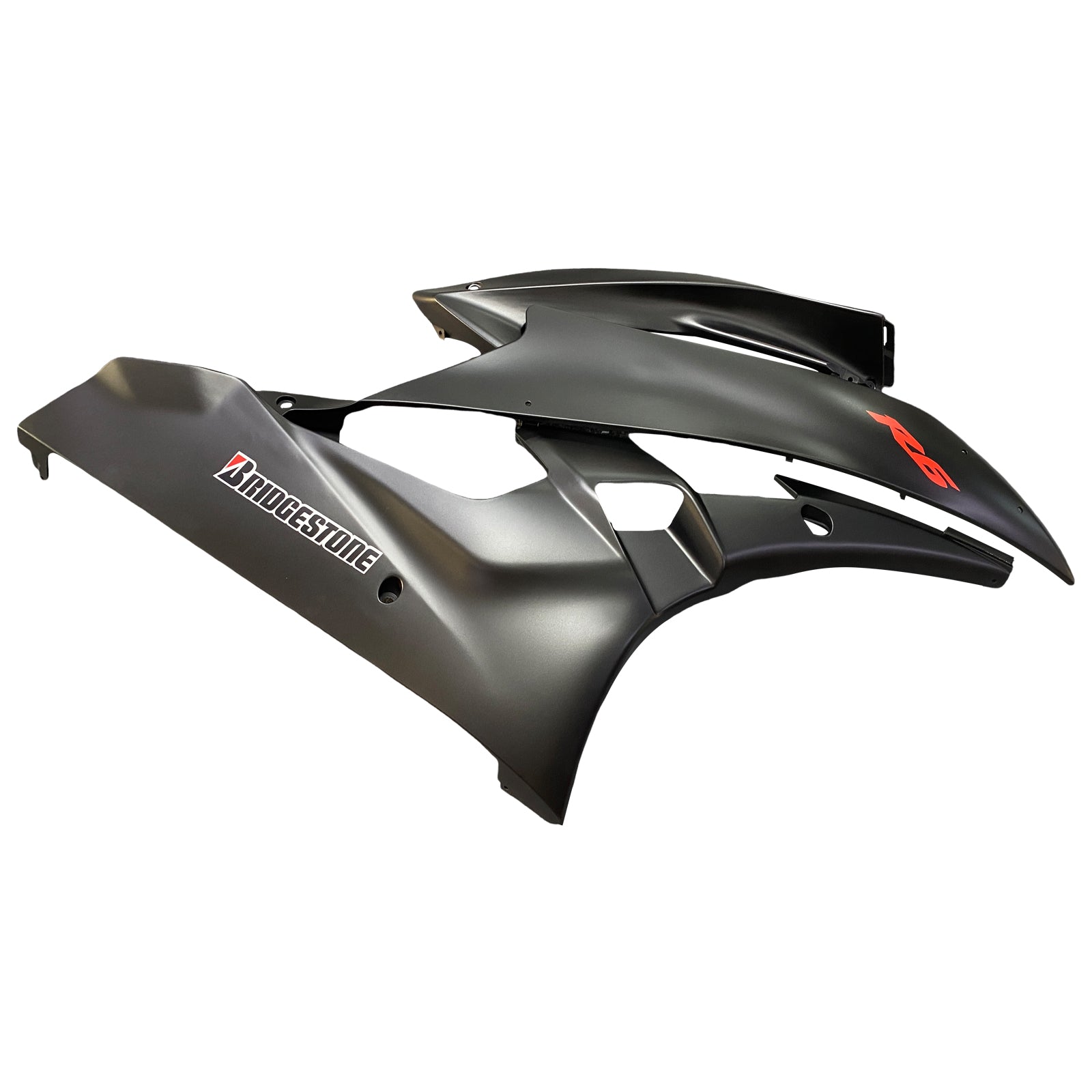 Fairings 2006-2007 Yamaha YZF-R6 Black Matte Bridgestone R6  Generic