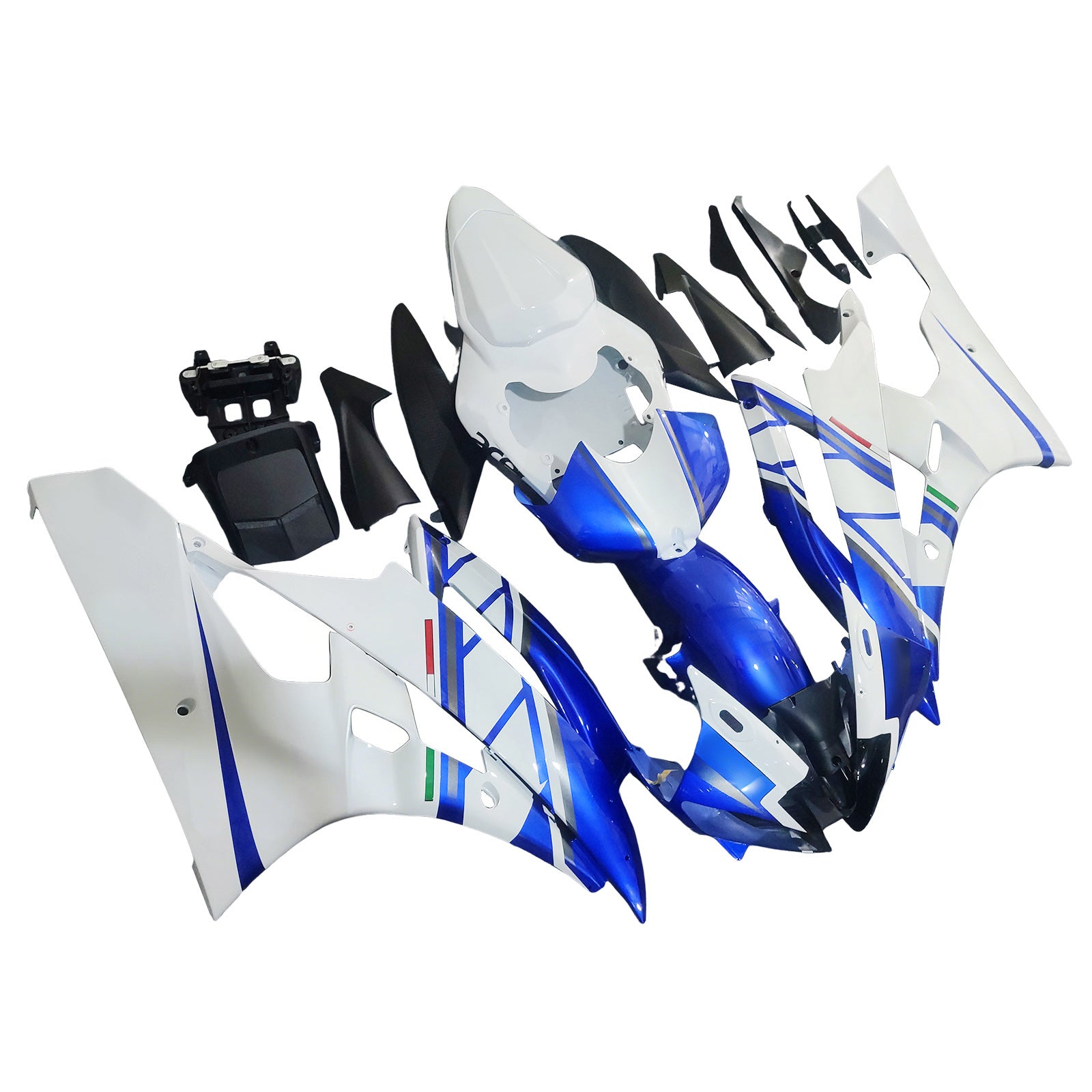 Fairings 2006-2007 Yamaha YZF-R6 White Blue No.46 FIAT R6  Generic