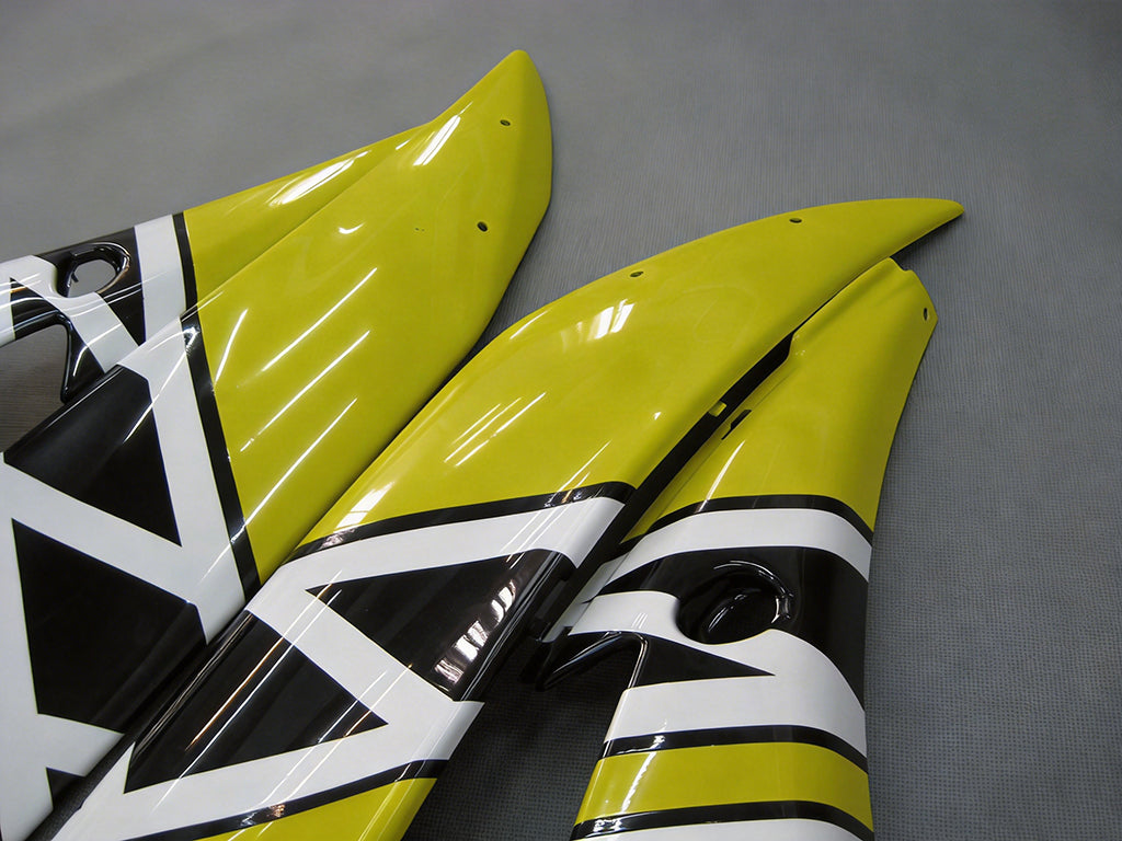 Carenados 2006-2007 Yamaha YZF-R6 Amarillo Blanco Negro R6 Genérico