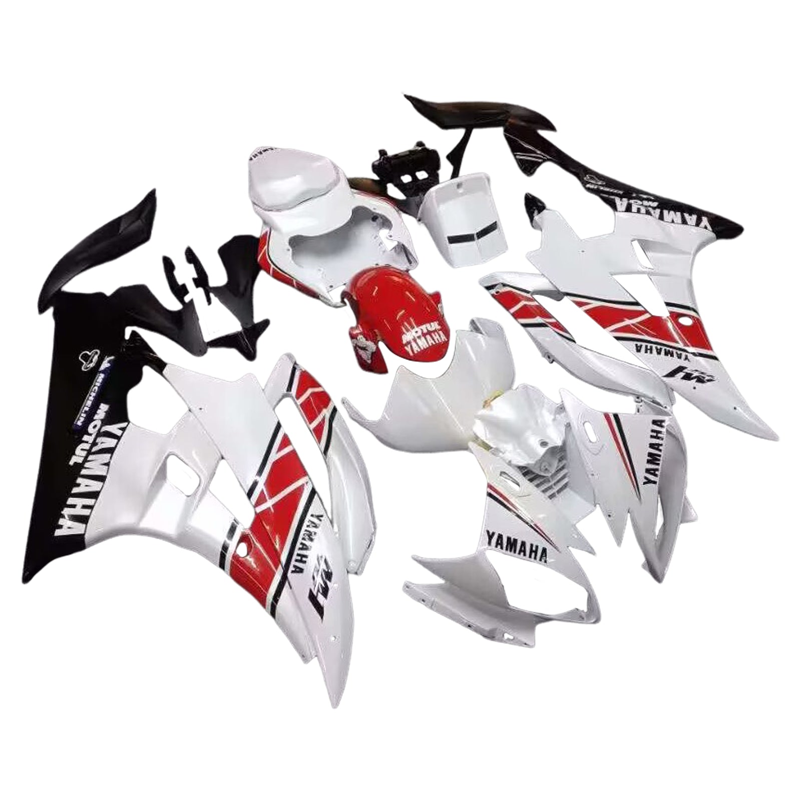 Fairings 2006-2007 Yamaha YZF-R6 White Red Black R6  Generic